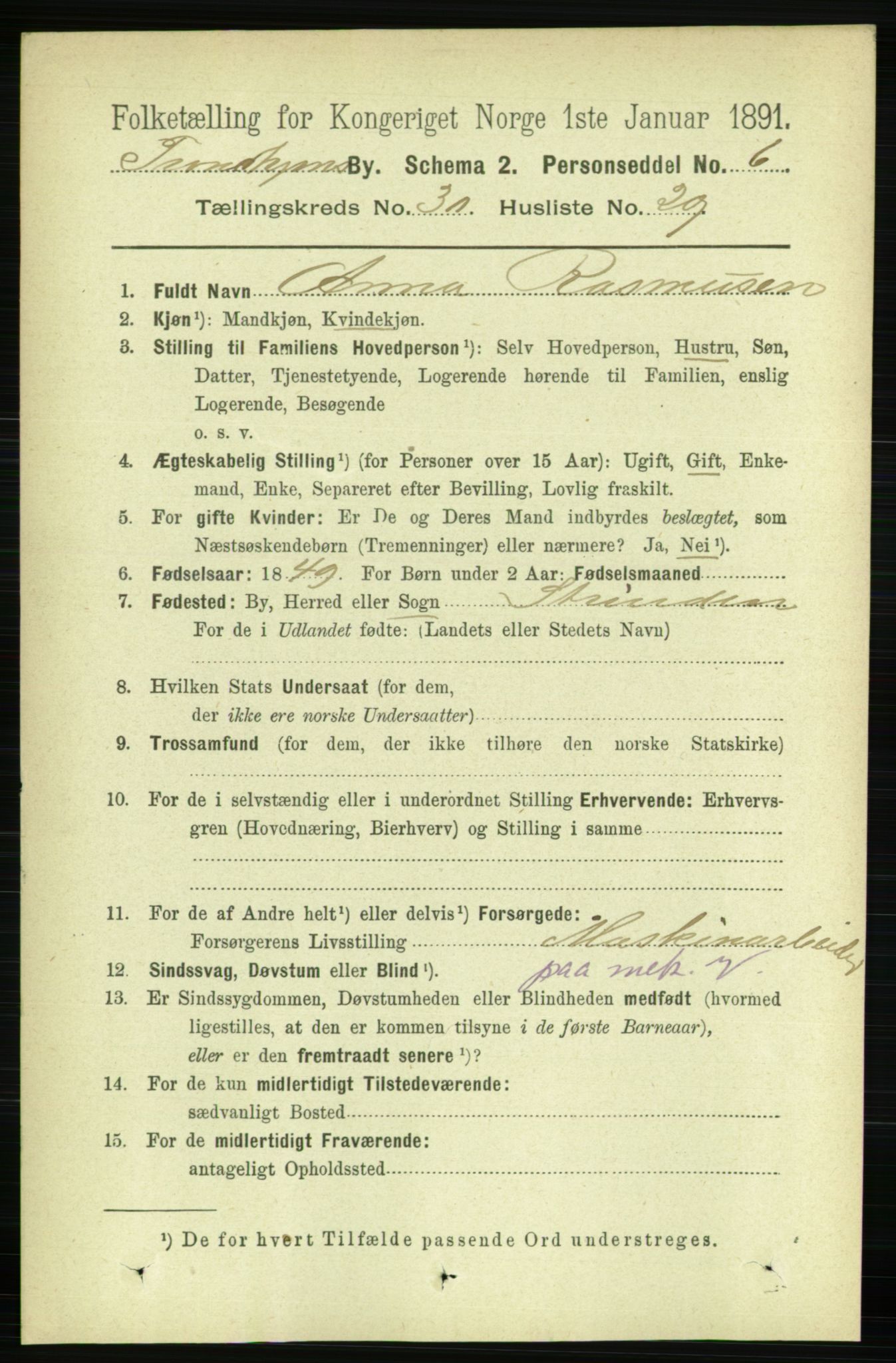 RA, 1891 census for 1601 Trondheim, 1891, p. 22757