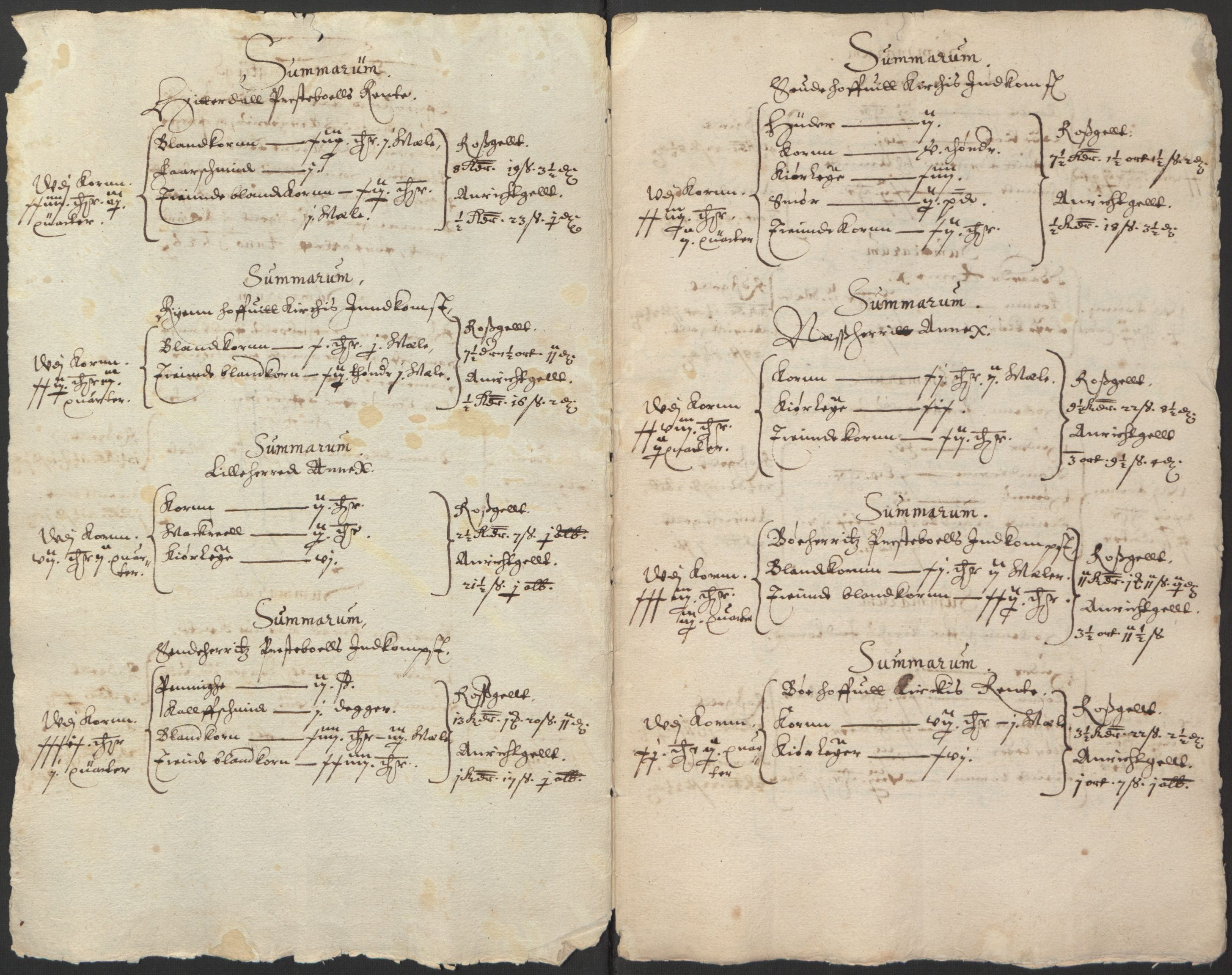 Stattholderembetet 1572-1771, AV/RA-EA-2870/Ek/L0014/0001: Jordebøker til utlikning av rosstjeneste 1624-1626: / Kirke- og prestebolsinntekter i Oslo og Hamar bispedømme, 1625-1626, p. 137