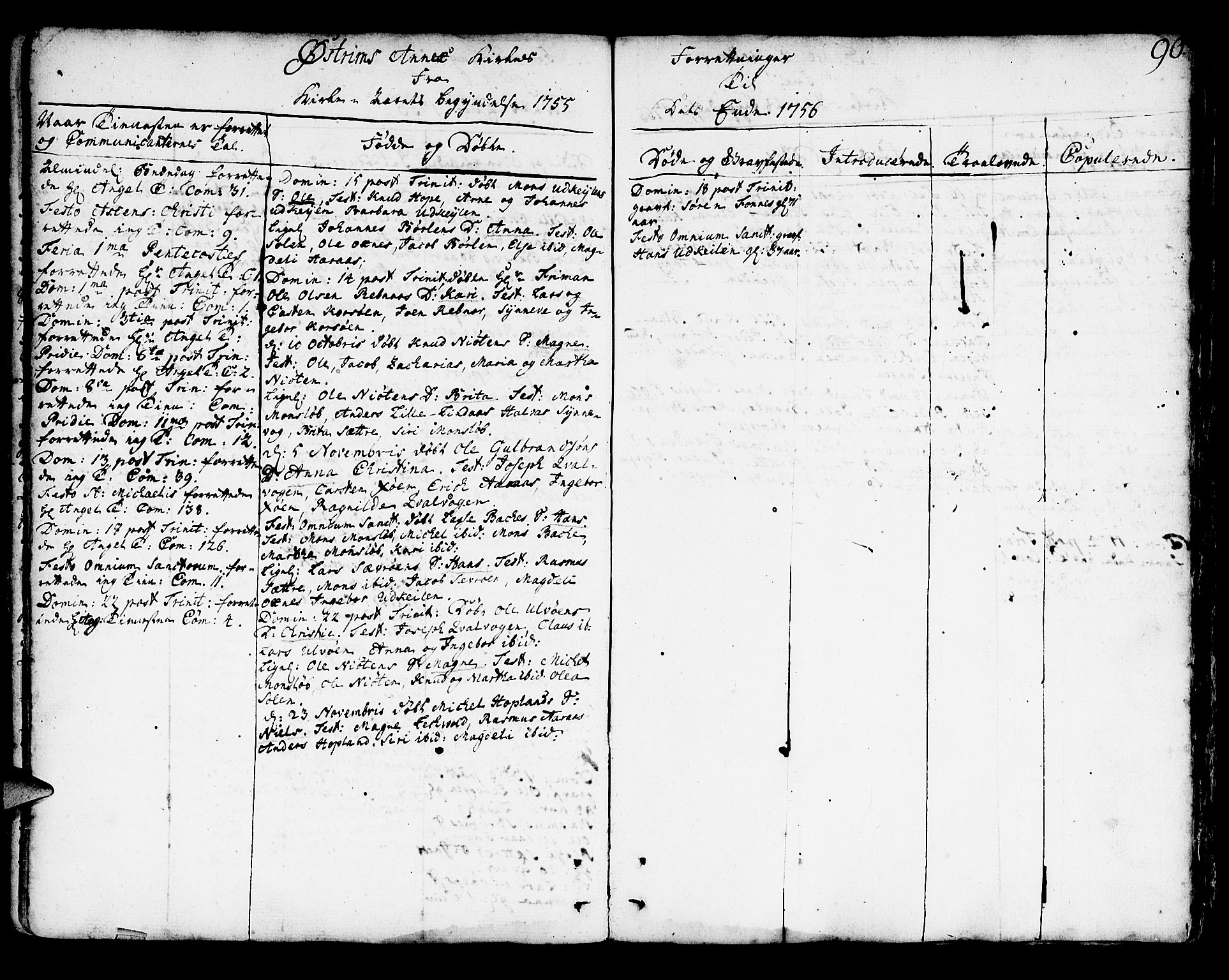 Lindås Sokneprestembete, SAB/A-76701/H/Haa: Parish register (official) no. A 3, 1748-1764, p. 90
