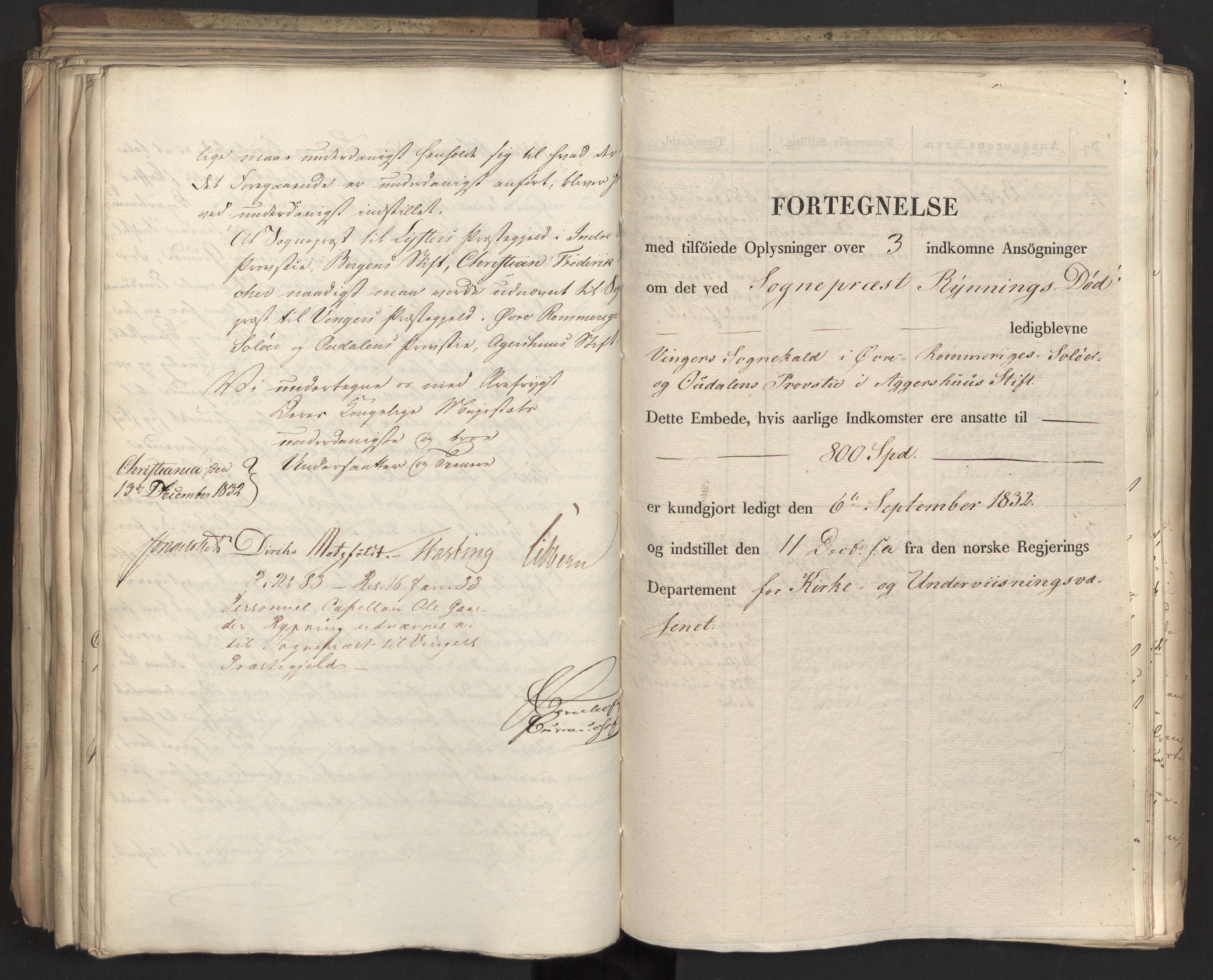 Statsrådsavdelingen i Stockholm, AV/RA-S-1003/D/Da/L0081: Regjeringsinnstillinger nr. 2700-2857, 1832, p. 332