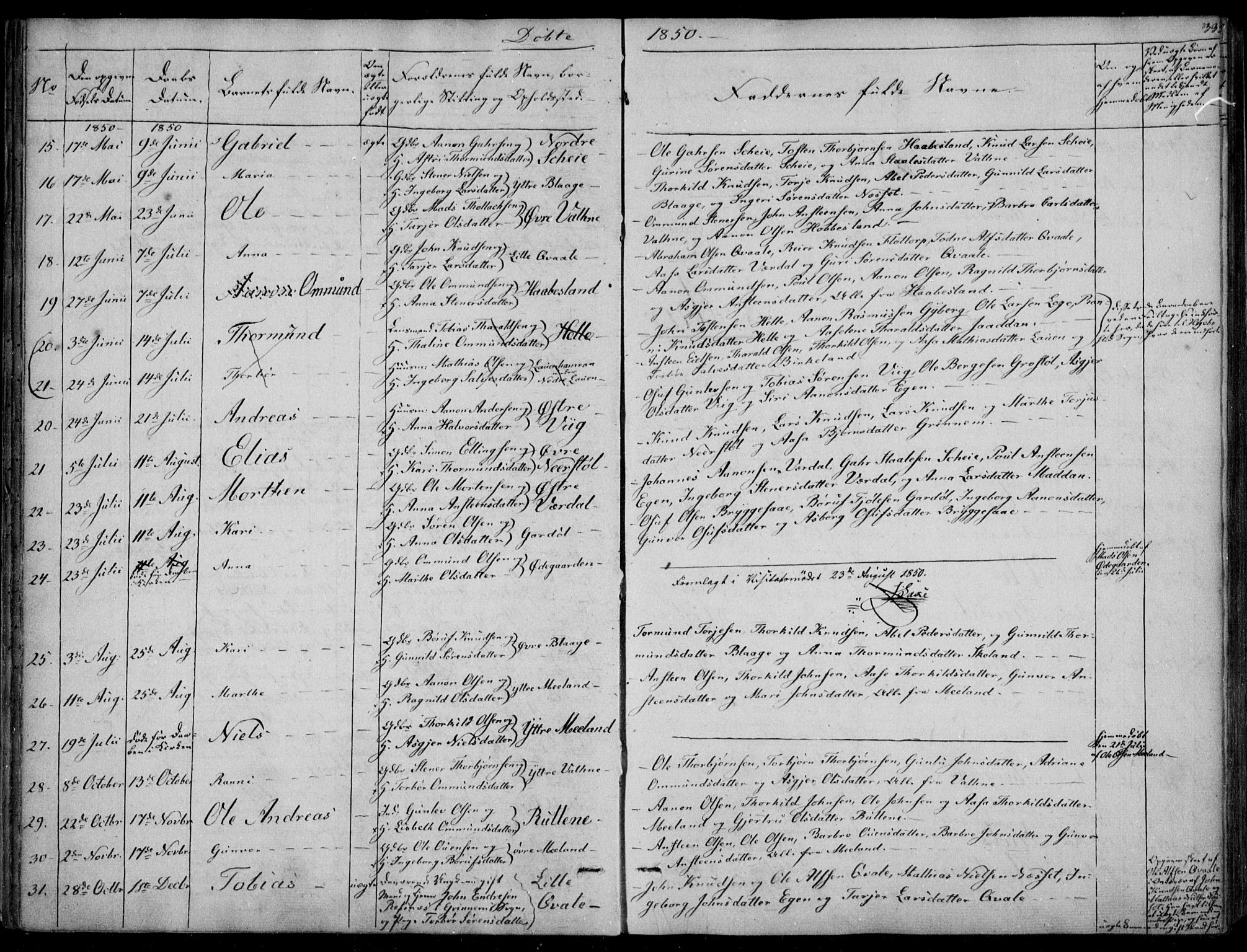 Hægebostad sokneprestkontor, AV/SAK-1111-0024/F/Fa/Fab/L0002: Parish register (official) no. A 2, 1836-1872, p. 33