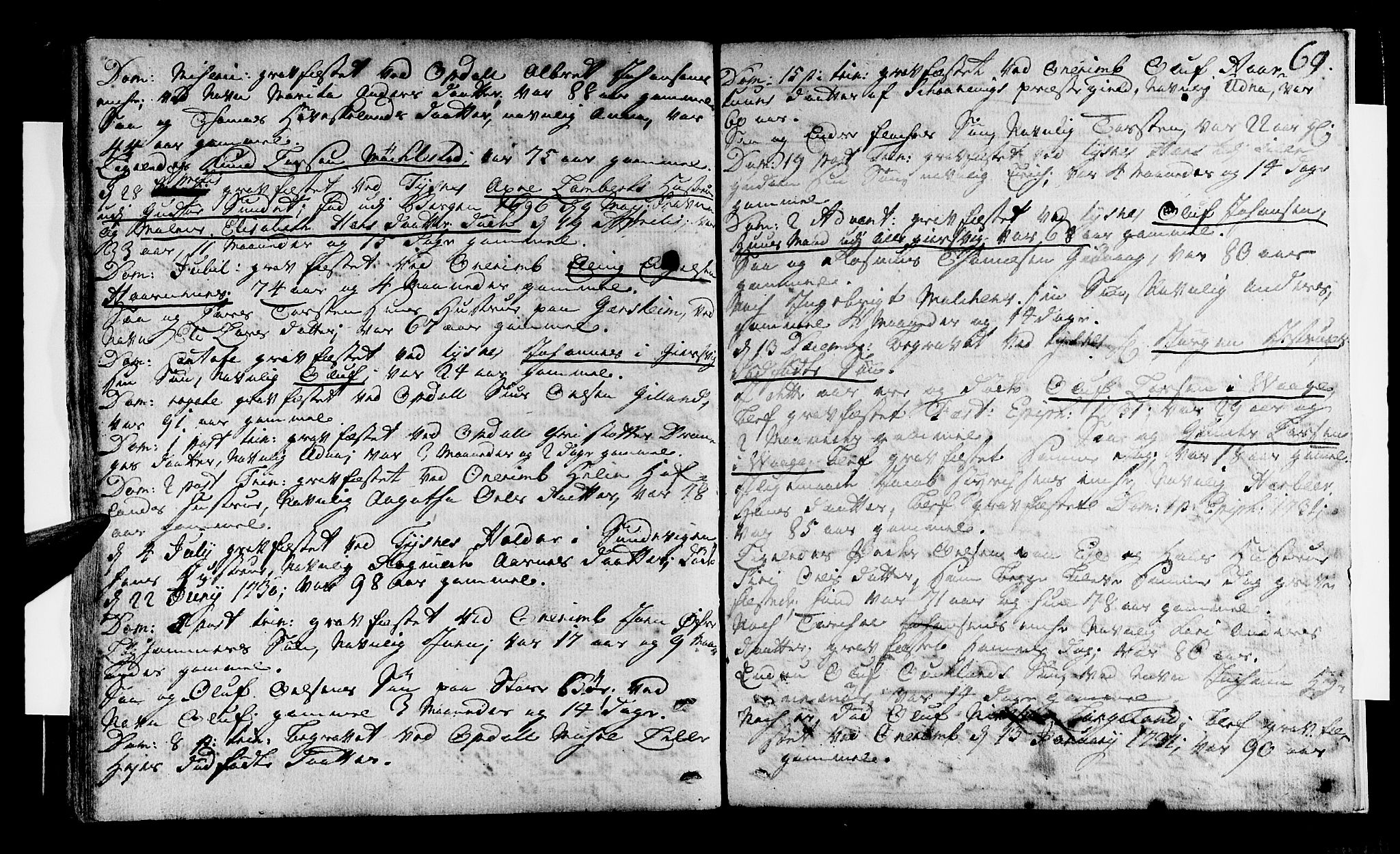 Tysnes sokneprestembete, SAB/A-78601/H/Haa: Parish register (official) no. A 1, 1723-1731, p. 69