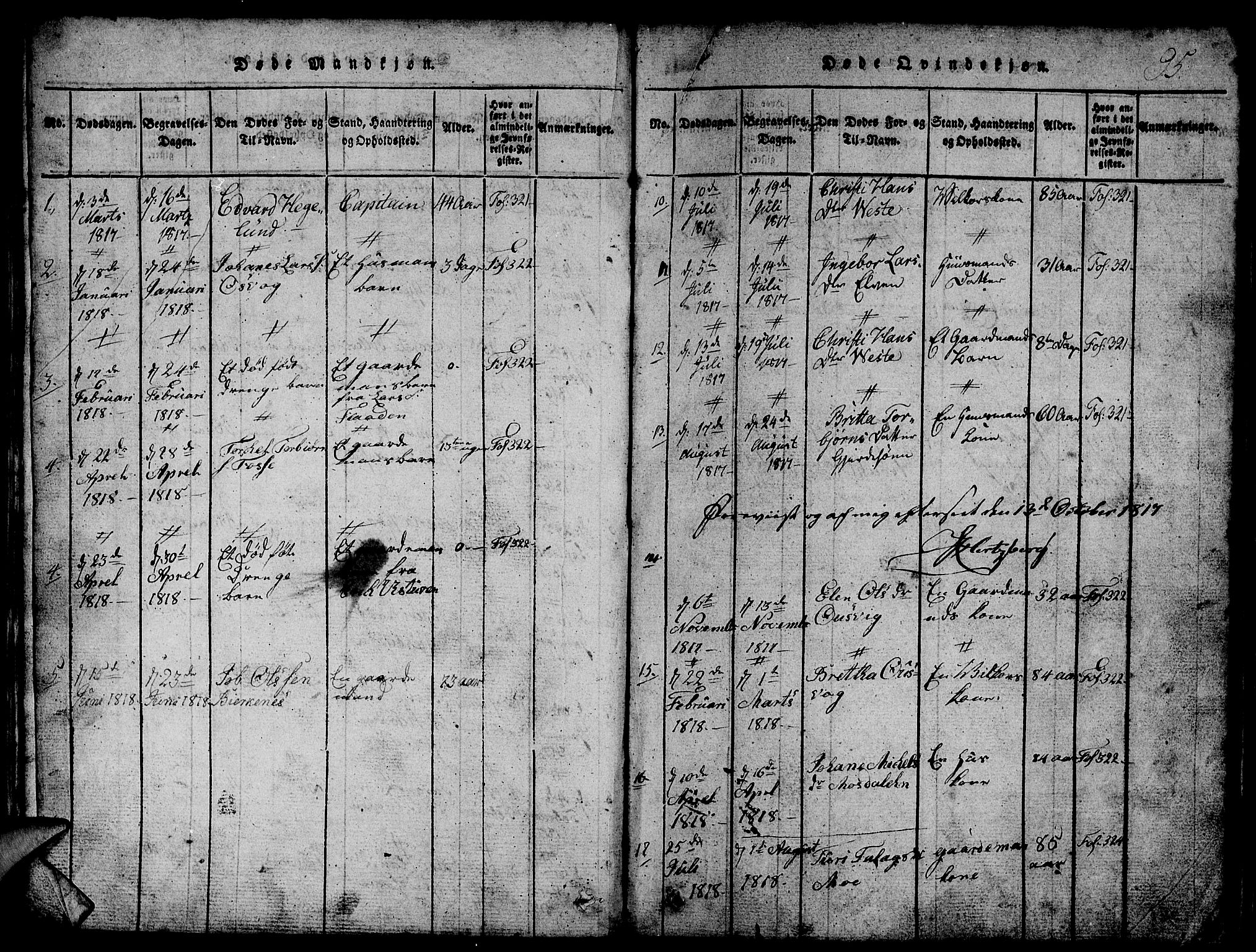 Etne sokneprestembete, SAB/A-75001/H/Hab: Parish register (copy) no. B 1, 1815-1850, p. 95