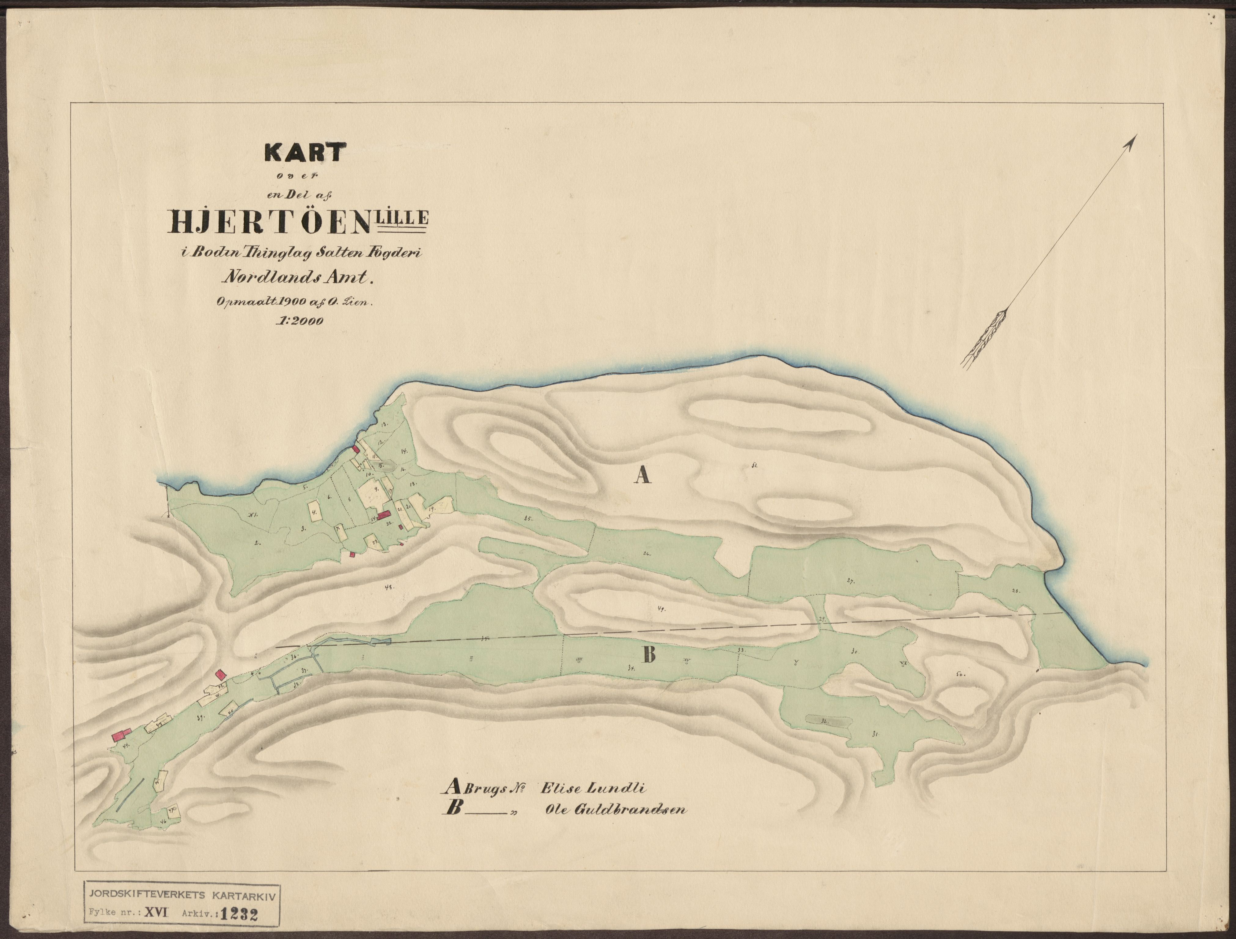 Jordskifteverkets kartarkiv, AV/RA-S-3929/T, 1859-1988, p. 1401