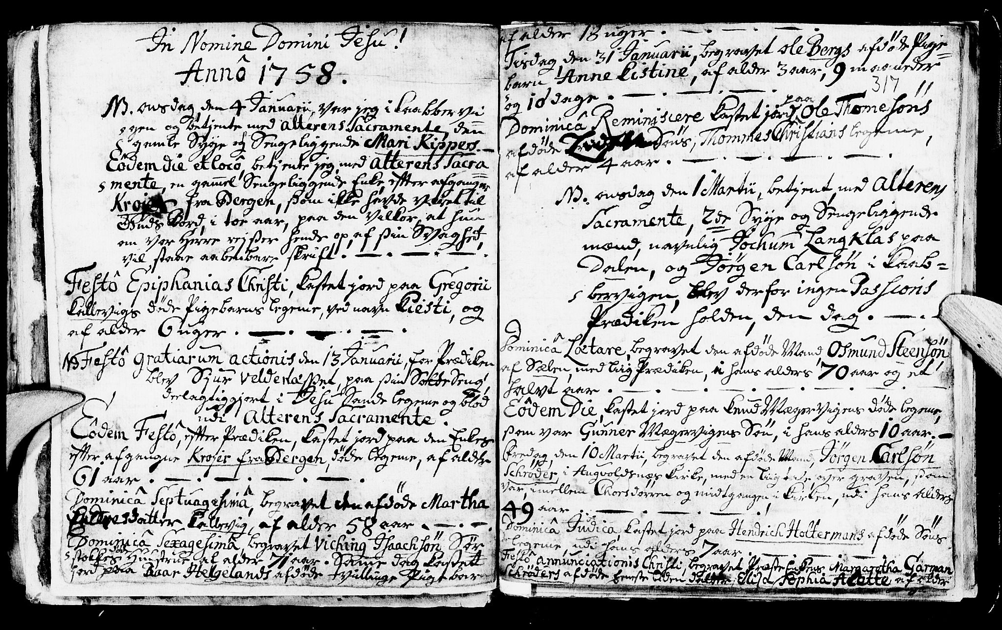 Avaldsnes sokneprestkontor, AV/SAST-A -101851/H/Ha/Haa/L0001: Parish register (official) no. A 1, 1711-1764, p. 317