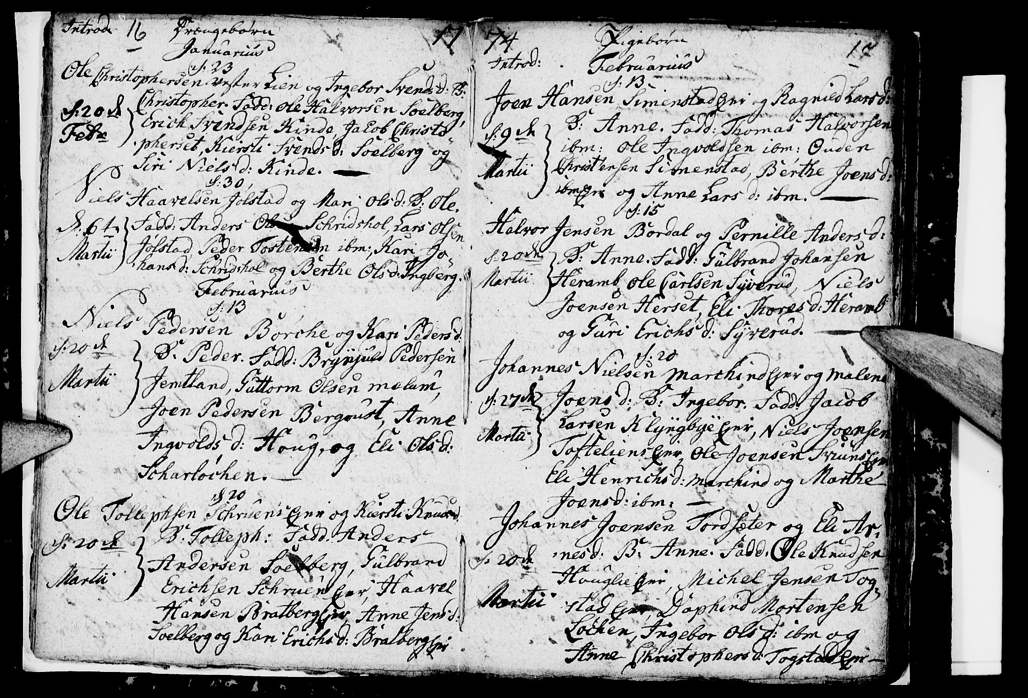 Ringsaker prestekontor, AV/SAH-PREST-014/I/Ia/L0005/0001: Parish register draft no. 5.1, 1773-1775, p. 16-17