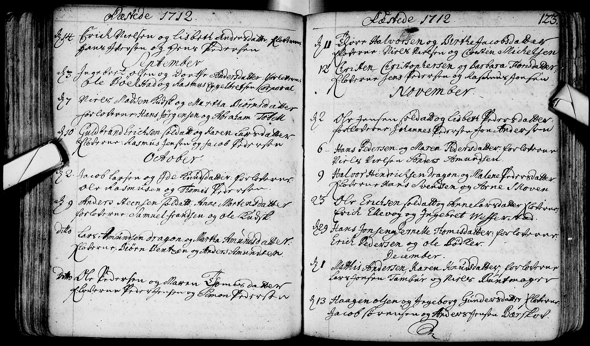 Bragernes kirkebøker, AV/SAKO-A-6/F/Fa/L0003: Parish register (official) no. I 3, 1706-1734, p. 123