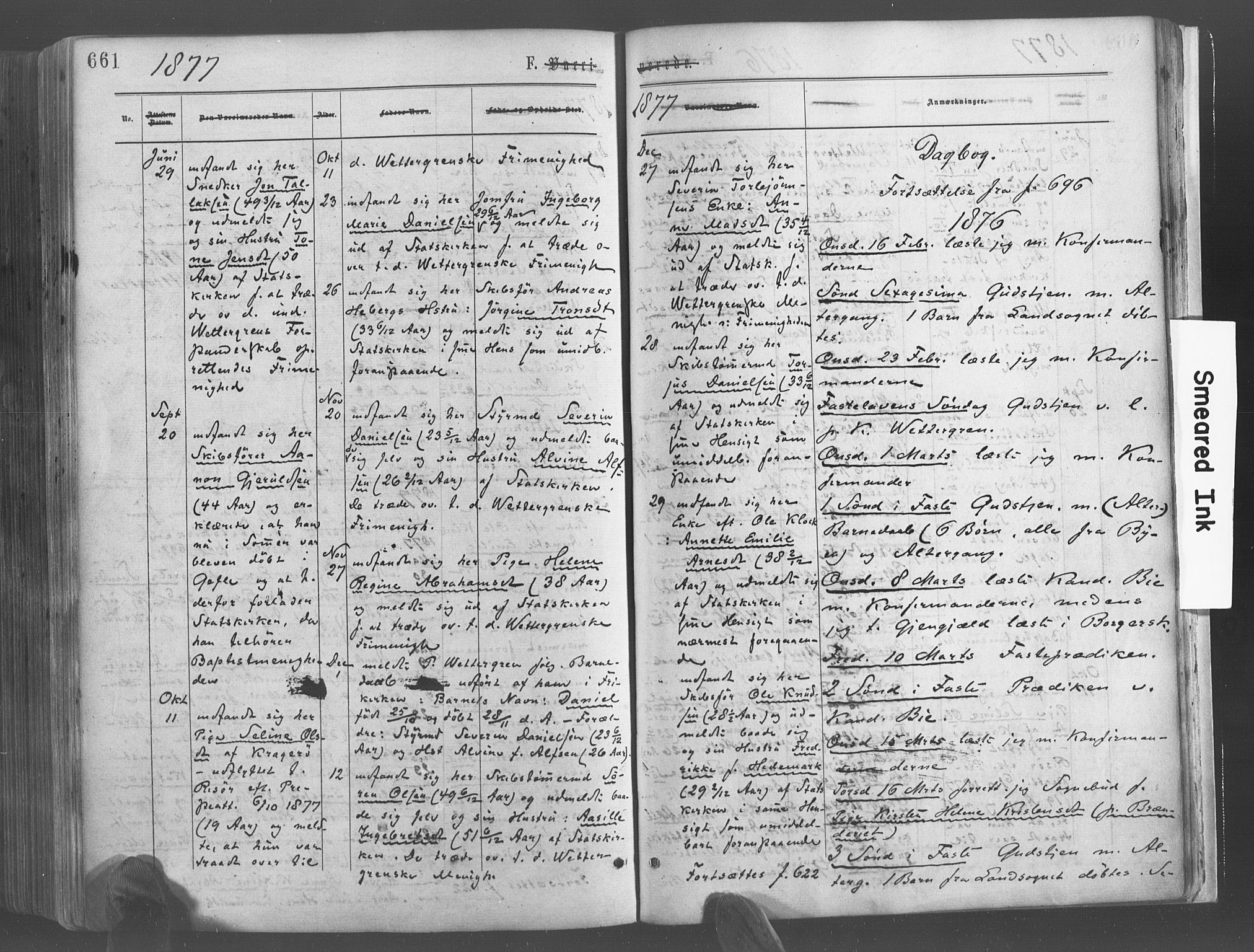 Risør sokneprestkontor, AV/SAK-1111-0035/F/Fa/L0004: Parish register (official) no. A 4, 1865-1882, p. 661