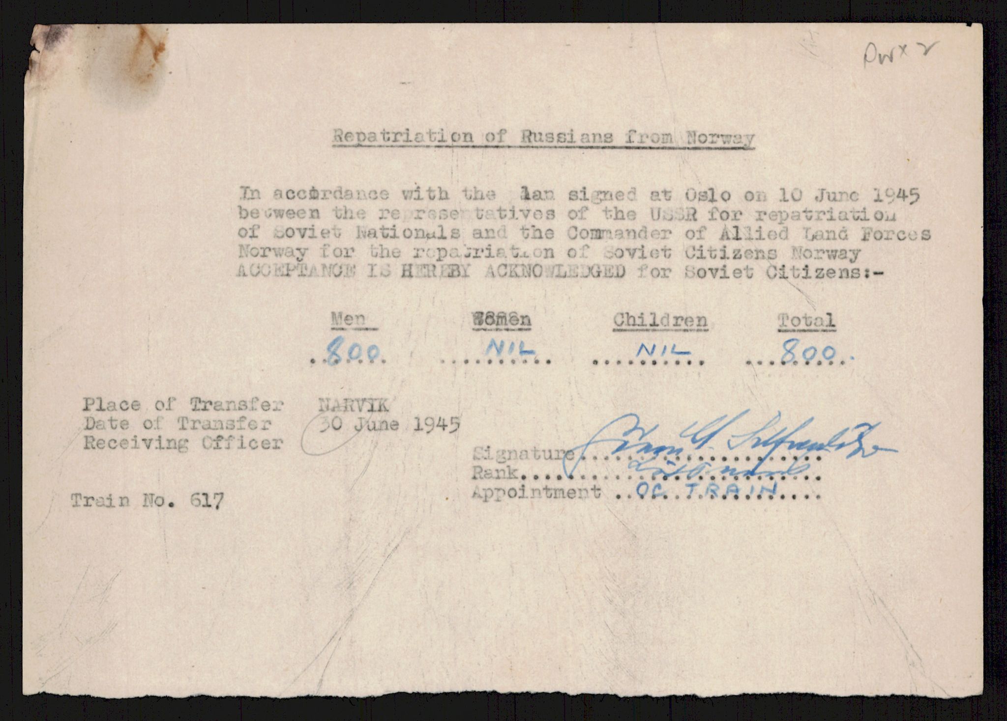 Flyktnings- og fangedirektoratet, Repatrieringskontoret, AV/RA-S-1681/D/Db/L0016: Displaced Persons (DPs) og sivile tyskere, 1945-1948, p. 306