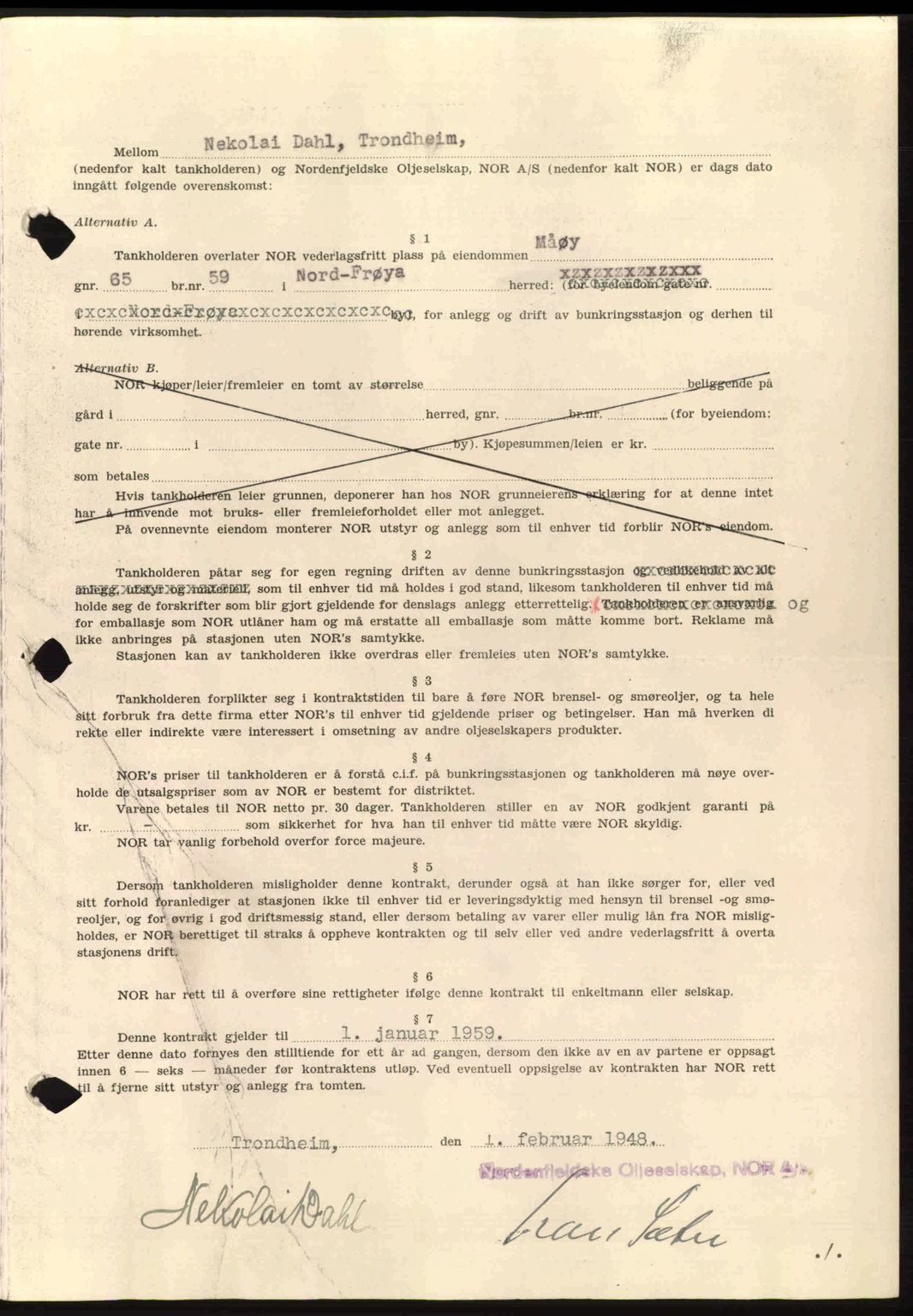 Hitra sorenskriveri, AV/SAT-A-0018/2/2C/2Ca: Mortgage book no. B1, 1939-1949, Diary no: : 822/1948