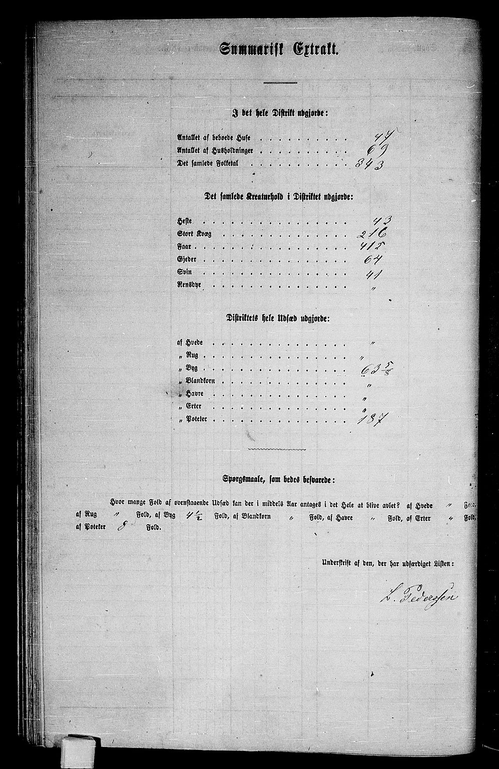 RA, 1865 census for Ofoten, 1865, p. 45