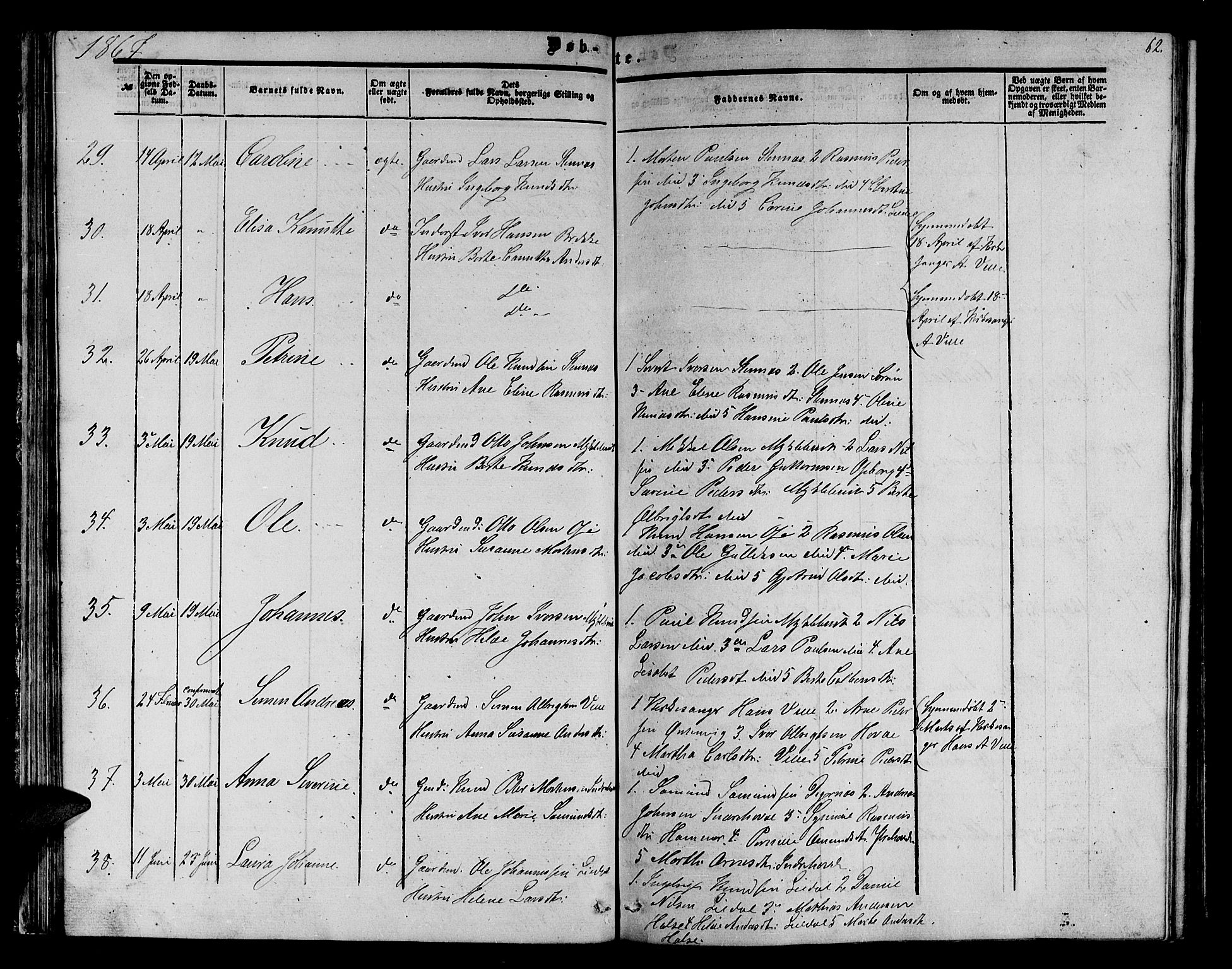 Ministerialprotokoller, klokkerbøker og fødselsregistre - Møre og Romsdal, AV/SAT-A-1454/513/L0188: Parish register (copy) no. 513C02, 1865-1882, p. 62