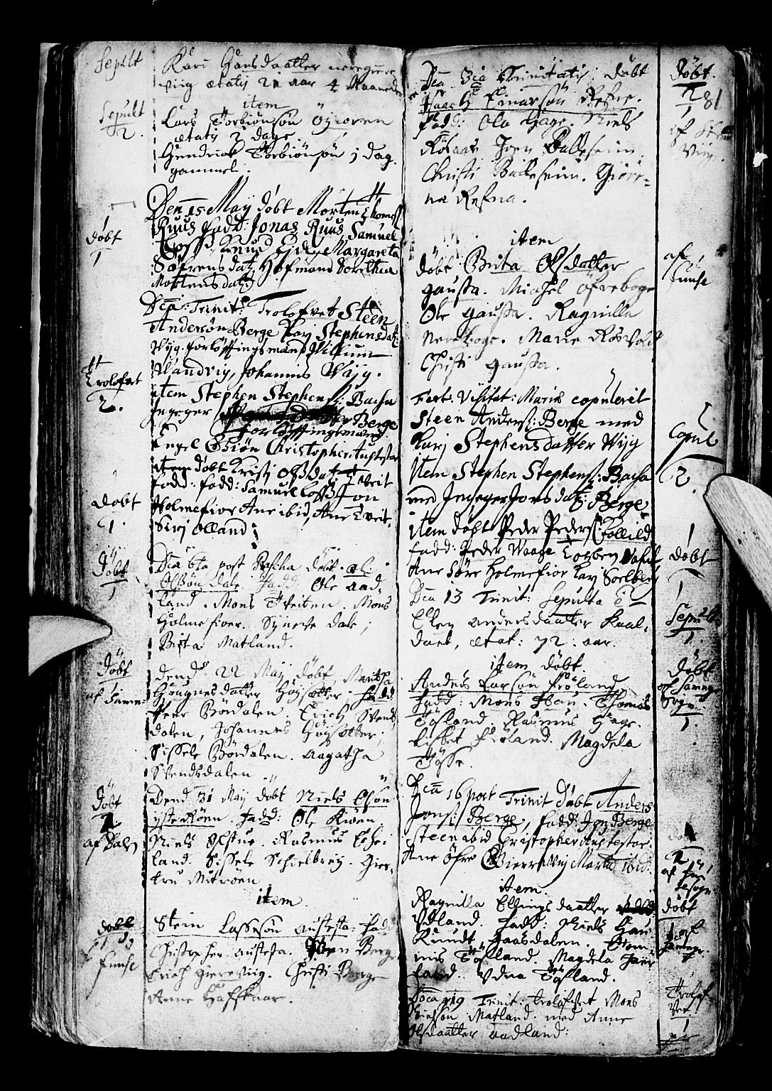 Os sokneprestembete, SAB/A-99929: Parish register (official) no. A 6, 1669-1719, p. 81
