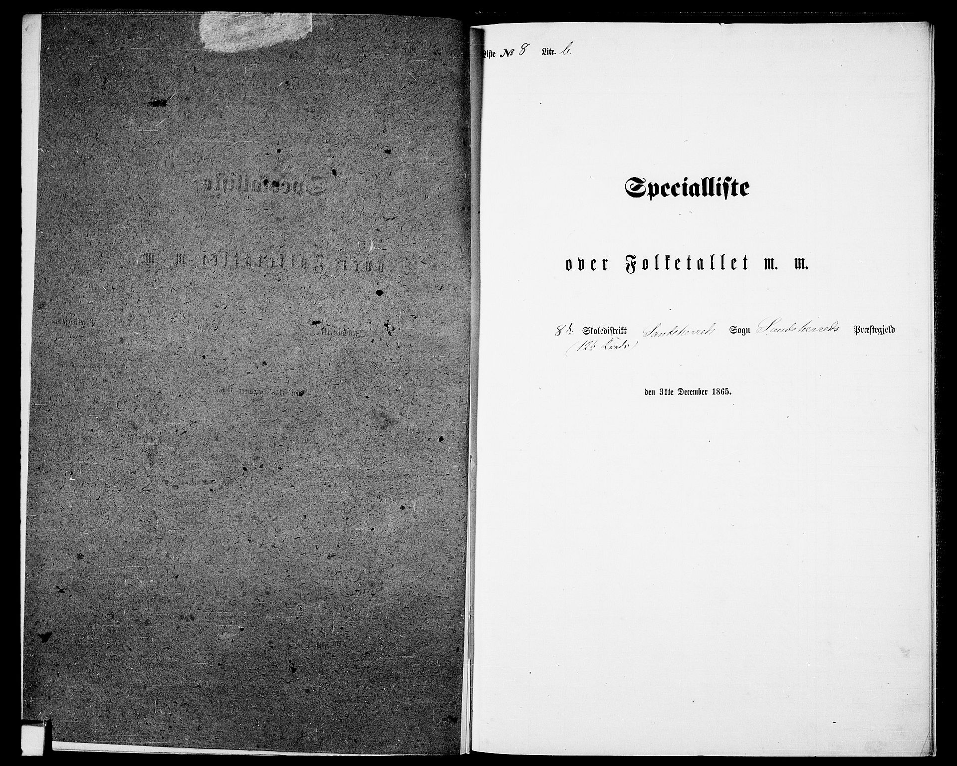 RA, 1865 census for Sandeherred/Sandeherred, 1865, p. 214