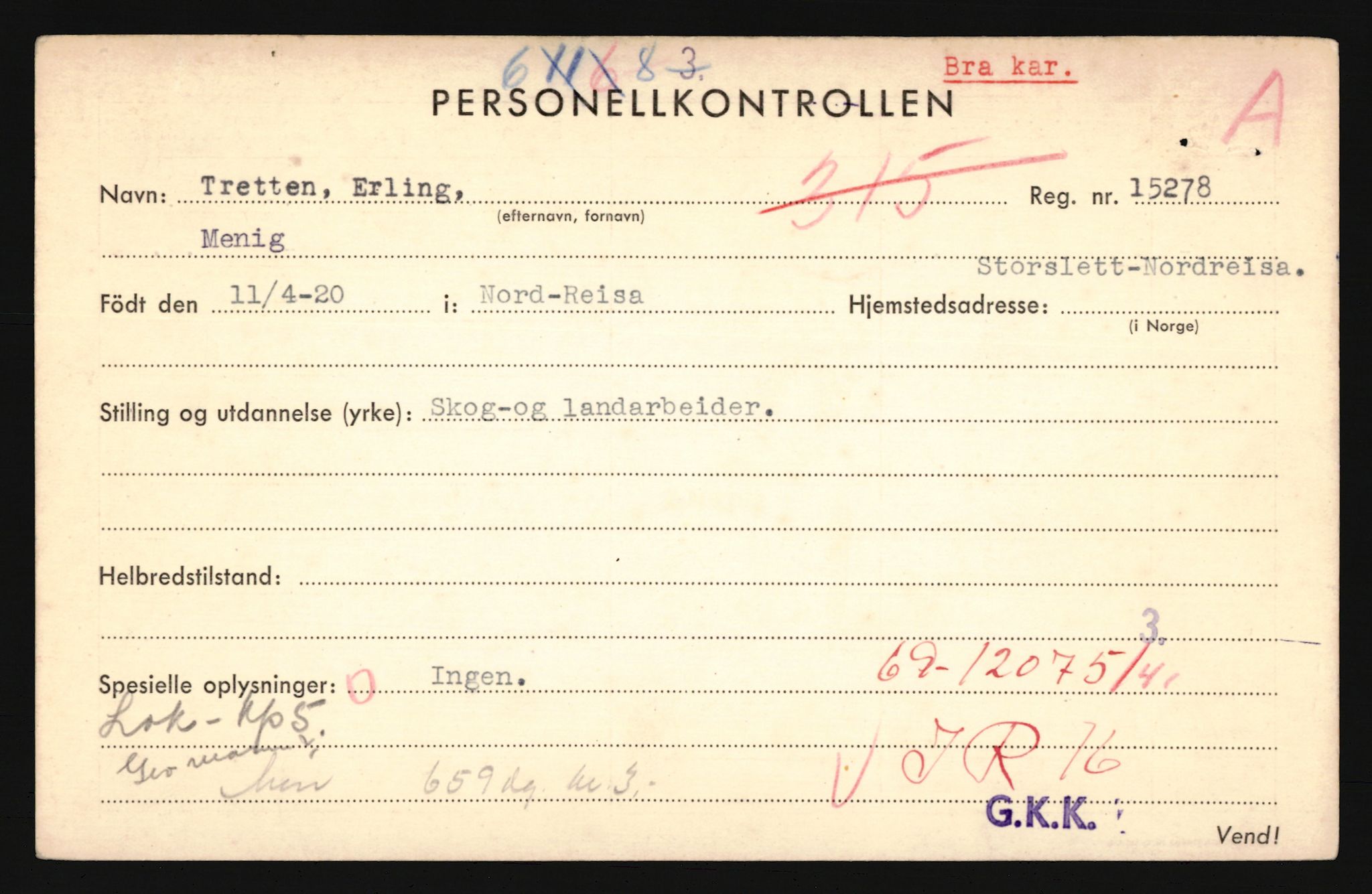 Forsvaret, Troms infanteriregiment nr. 16, AV/RA-RAFA-3146/P/Pa/L0024/0002: Rulleblad / Rulleblad for regimentets menige mannskaper, årsklasse 1941, 1941, p. 496