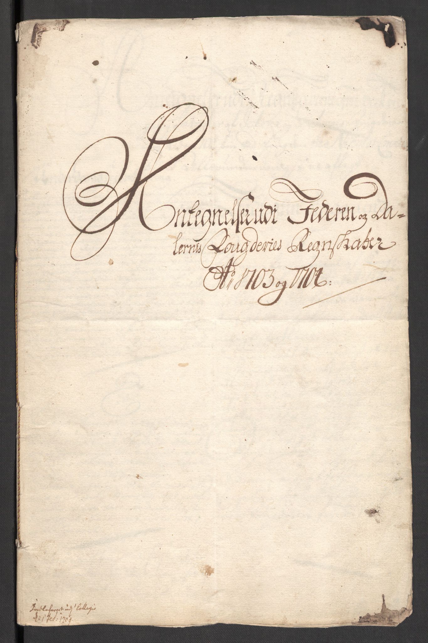 Rentekammeret inntil 1814, Reviderte regnskaper, Fogderegnskap, AV/RA-EA-4092/R46/L2732: Fogderegnskap Jæren og Dalane, 1703-1704, p. 327