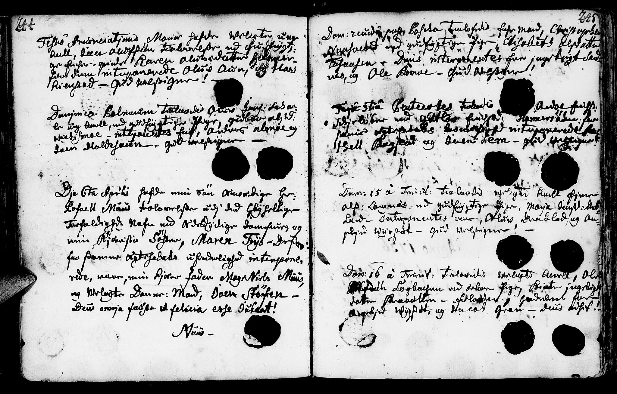 Ministerialprotokoller, klokkerbøker og fødselsregistre - Nord-Trøndelag, SAT/A-1458/749/L0467: Parish register (official) no. 749A01, 1733-1787, p. 244-245