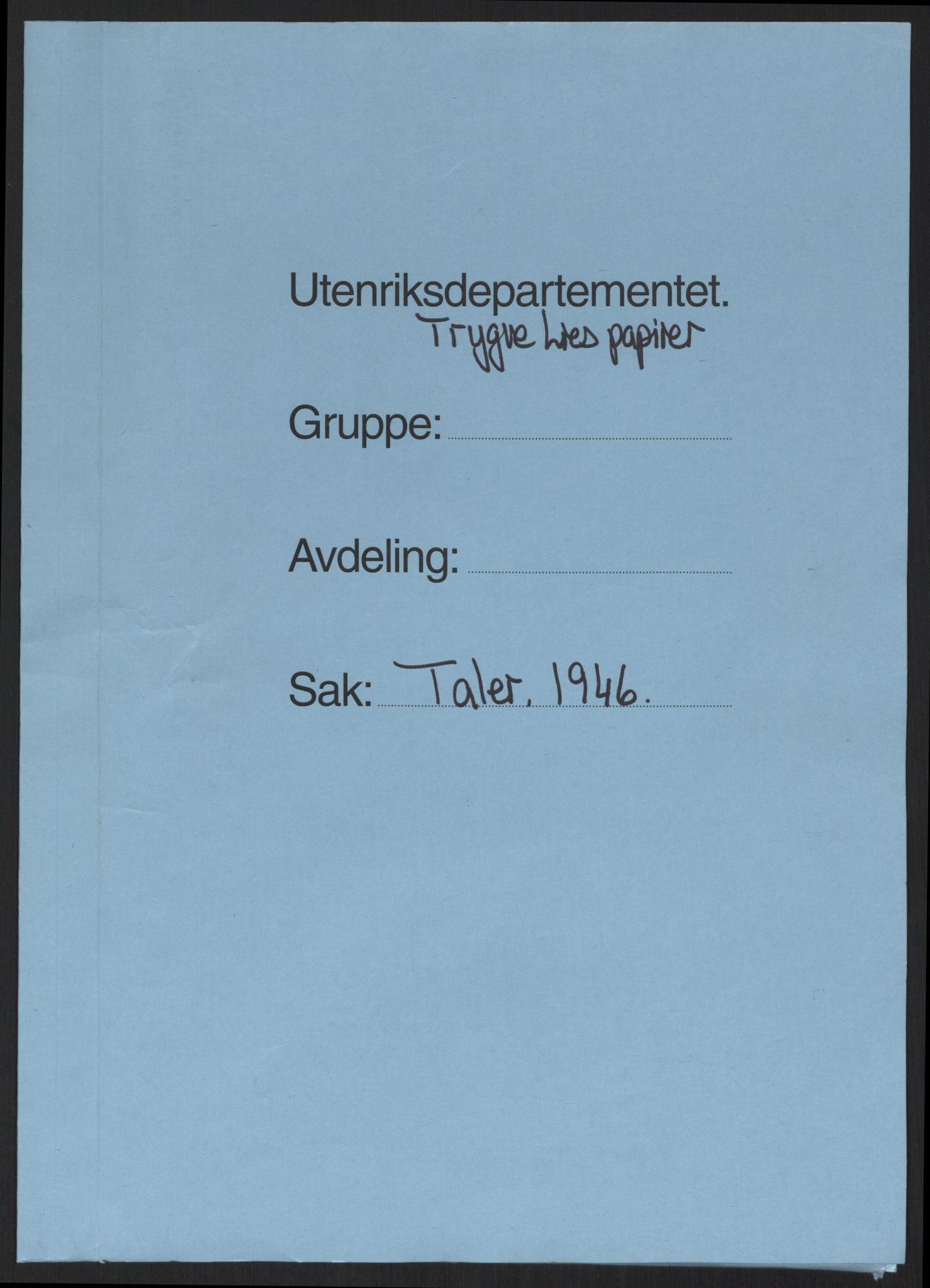 Lie, Trygve, AV/RA-PA-1407/D/L0024: Generalsekretærens papirer., 1945-1948, p. 311