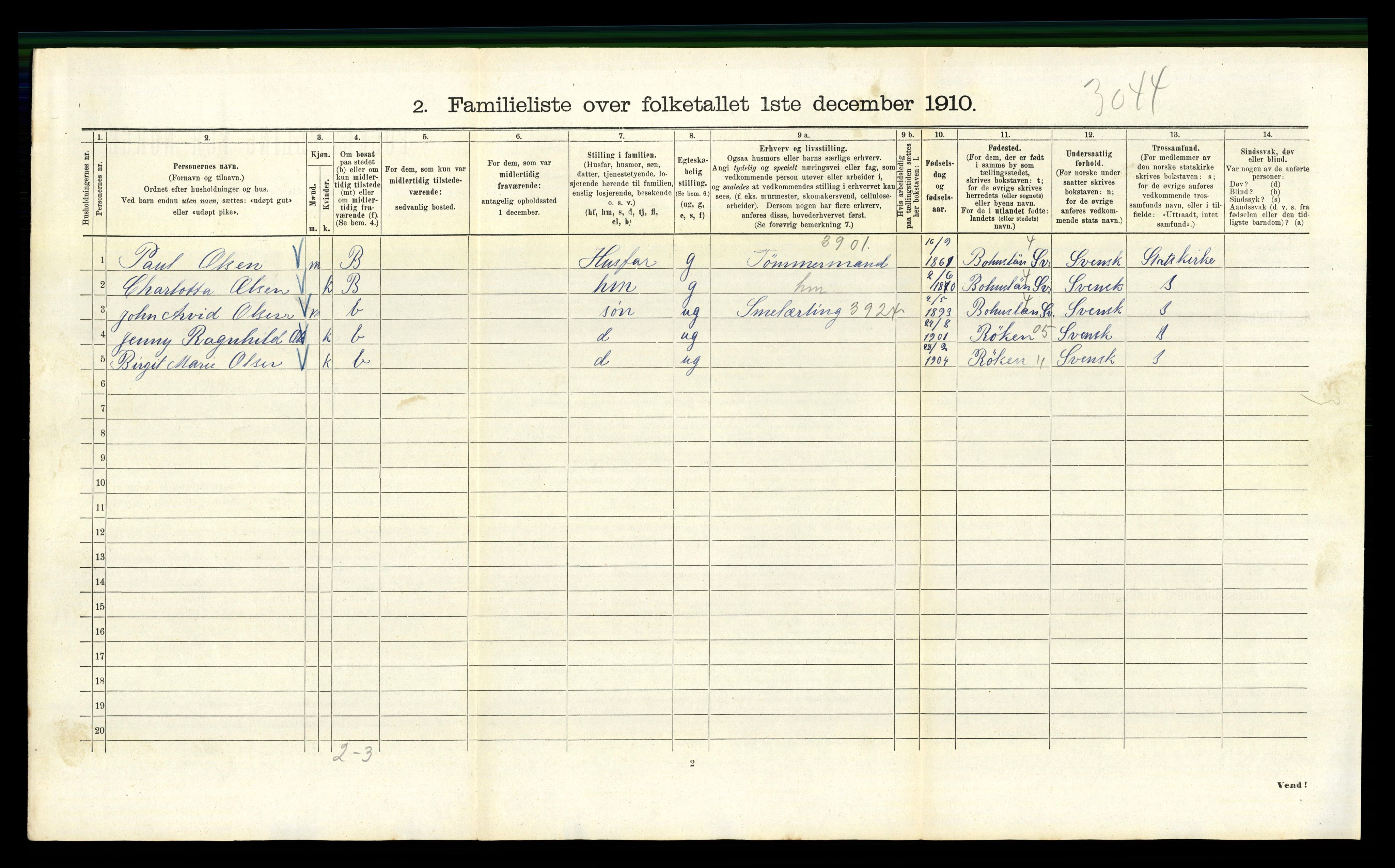 RA, 1910 census for Kristiania, 1910, p. 1784