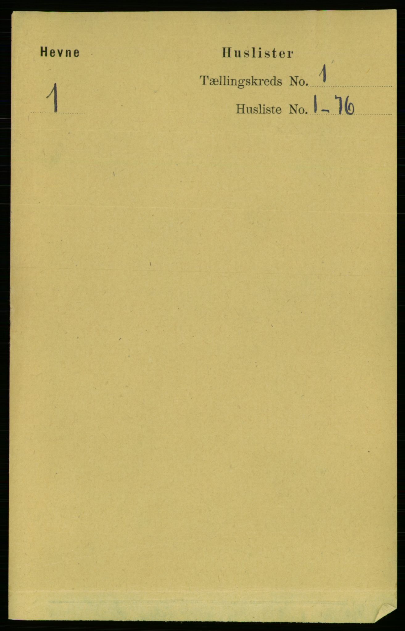 RA, 1891 census for 1612 Hemne, 1891, p. 36