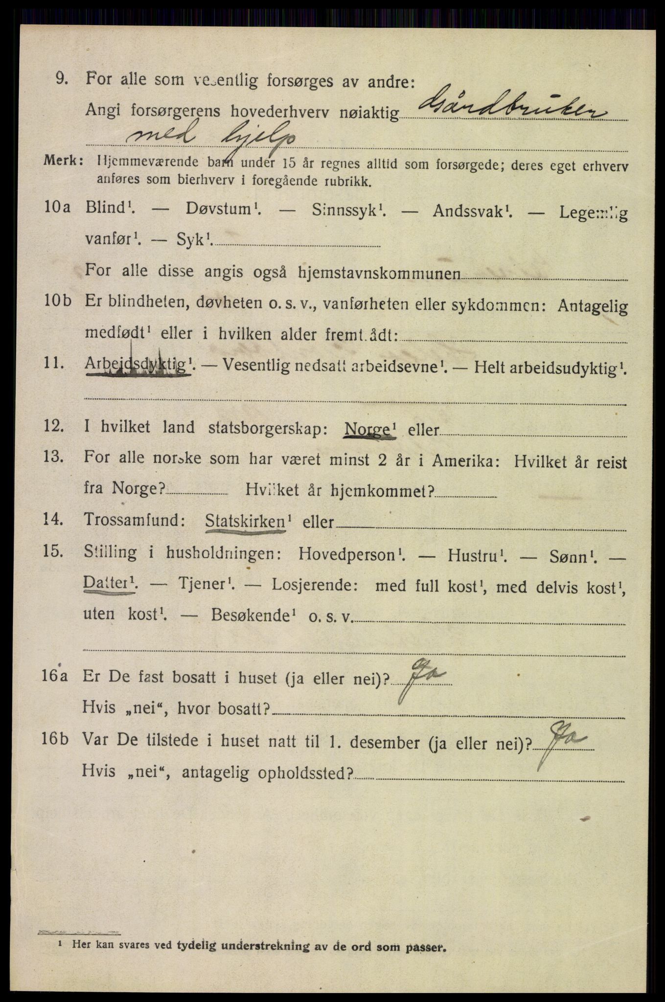 SAH, 1920 census for Elverum, 1920, p. 26233