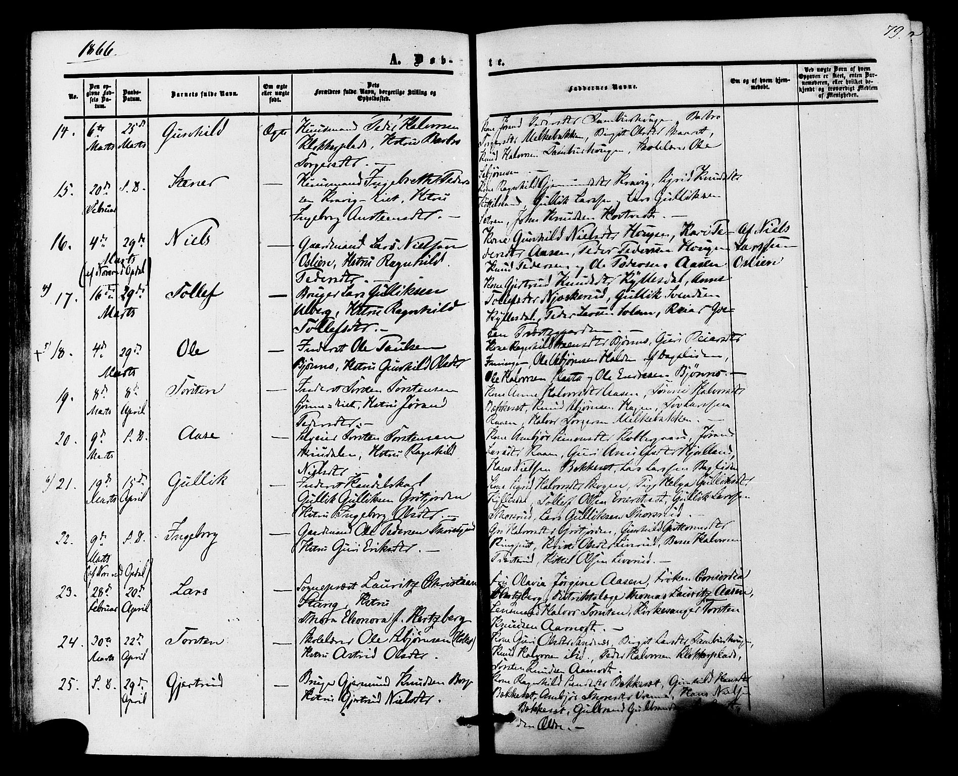 Nore kirkebøker, AV/SAKO-A-238/F/Fa/L0003: Parish register (official) no. I 3, 1858-1866, p. 79