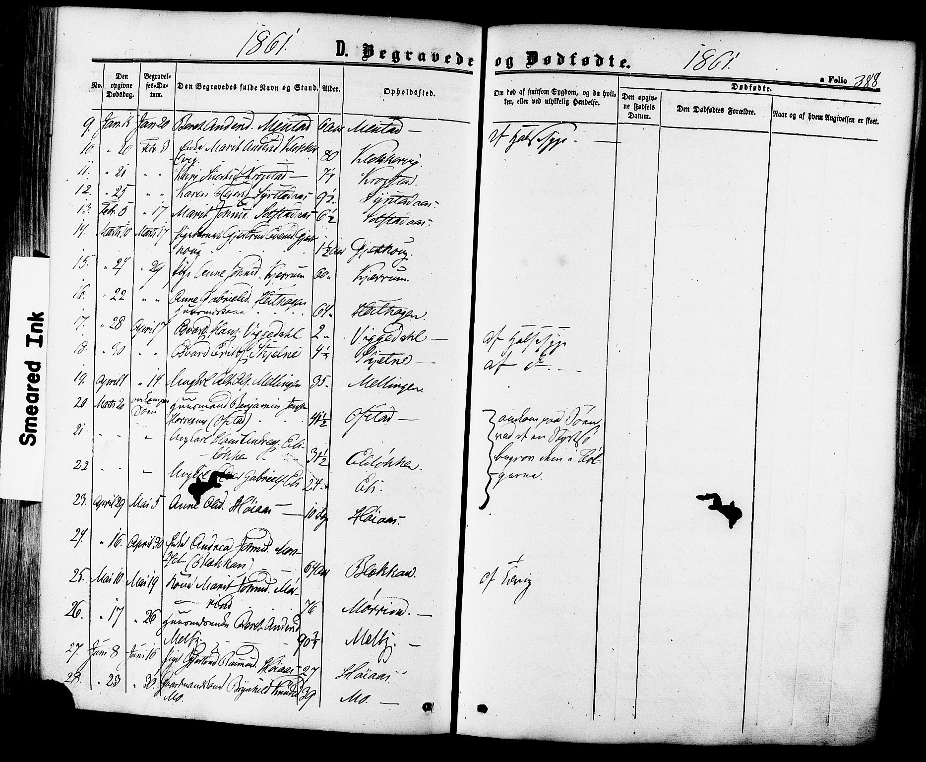 Ministerialprotokoller, klokkerbøker og fødselsregistre - Sør-Trøndelag, SAT/A-1456/665/L0772: Parish register (official) no. 665A07, 1856-1878, p. 388