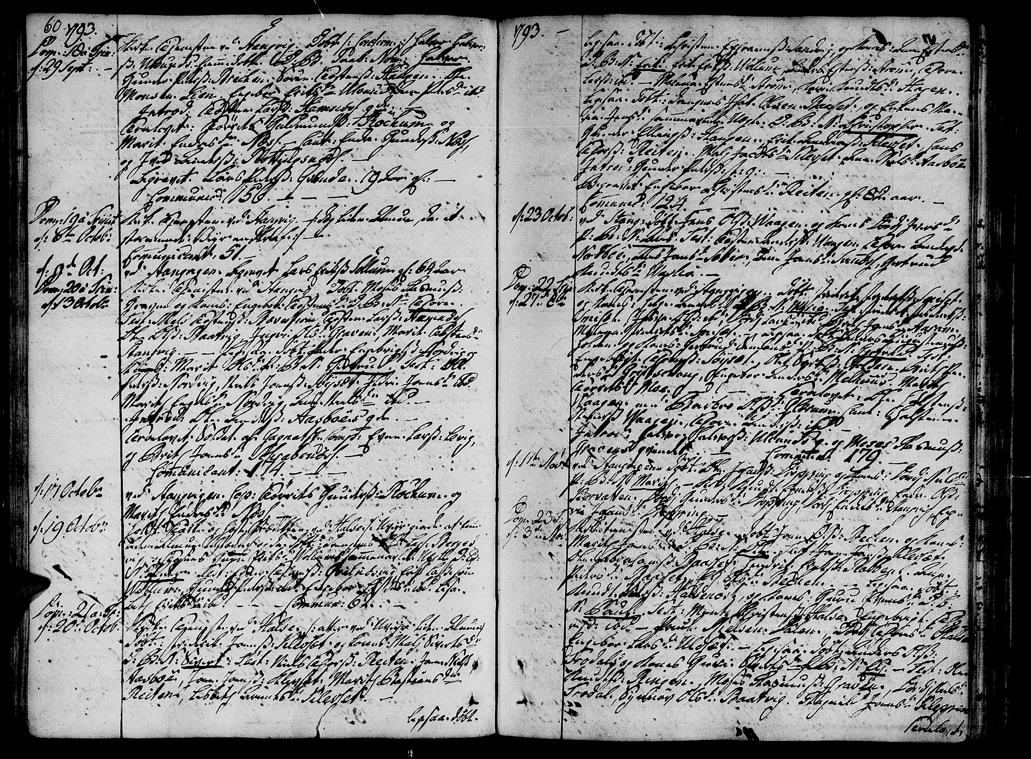Ministerialprotokoller, klokkerbøker og fødselsregistre - Møre og Romsdal, SAT/A-1454/592/L1022: Parish register (official) no. 592A01, 1784-1819, p. 60