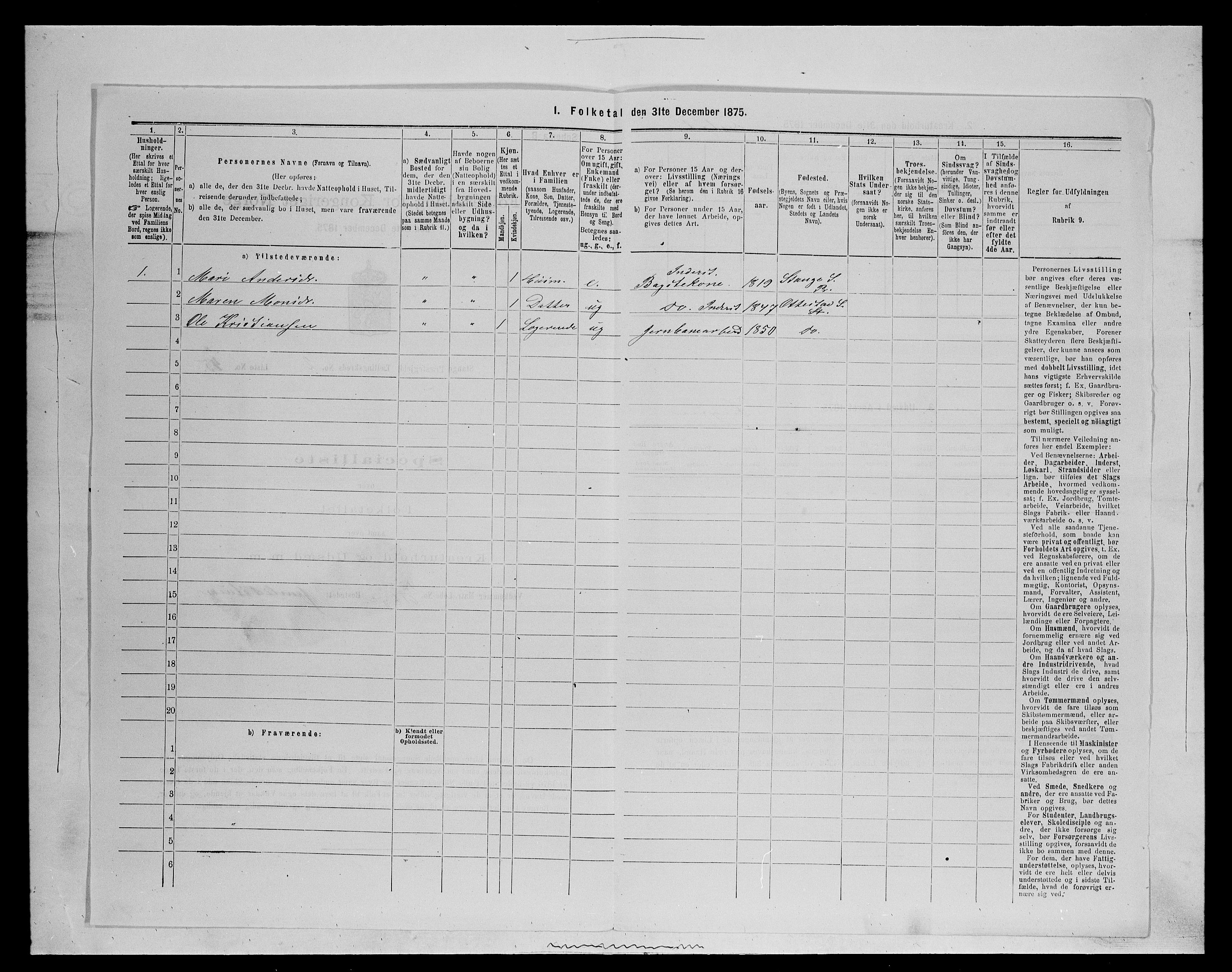 SAH, 1875 census for 0417P Stange, 1875, p. 371