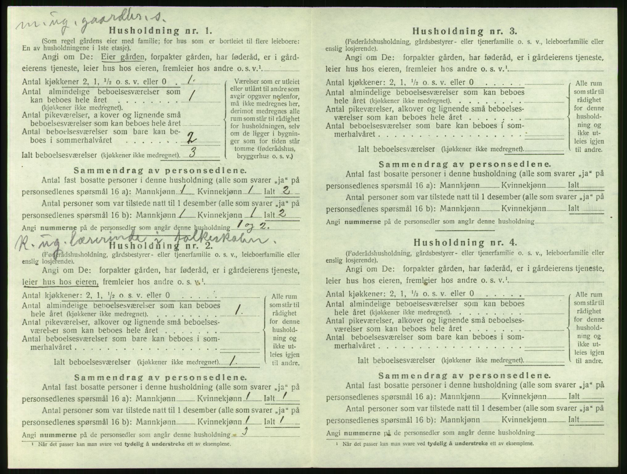 SAT, 1920 census for Sykkylven, 1920, p. 654