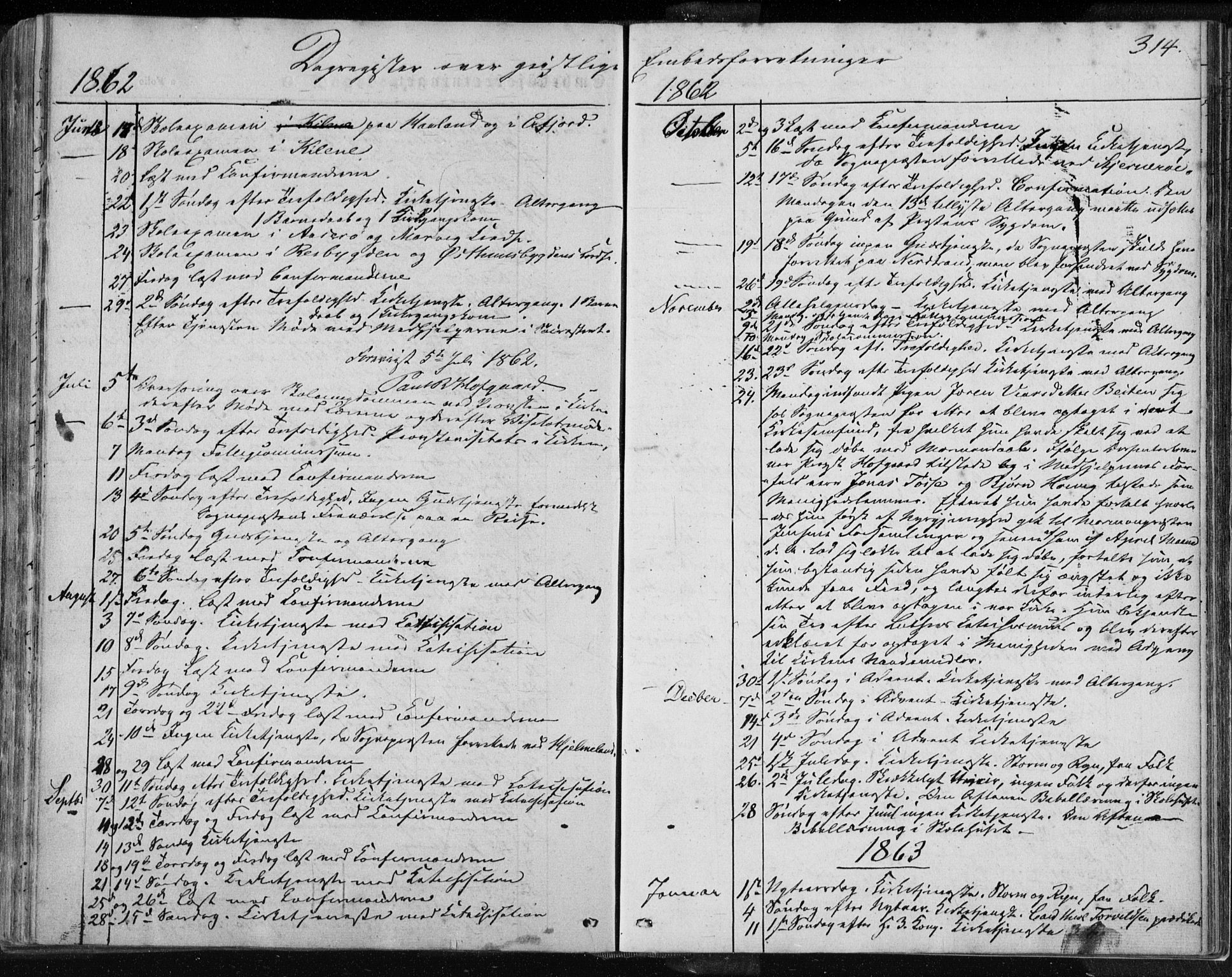 Jelsa sokneprestkontor, SAST/A-101842/01/IV: Parish register (official) no. A 7, 1854-1866, p. 314