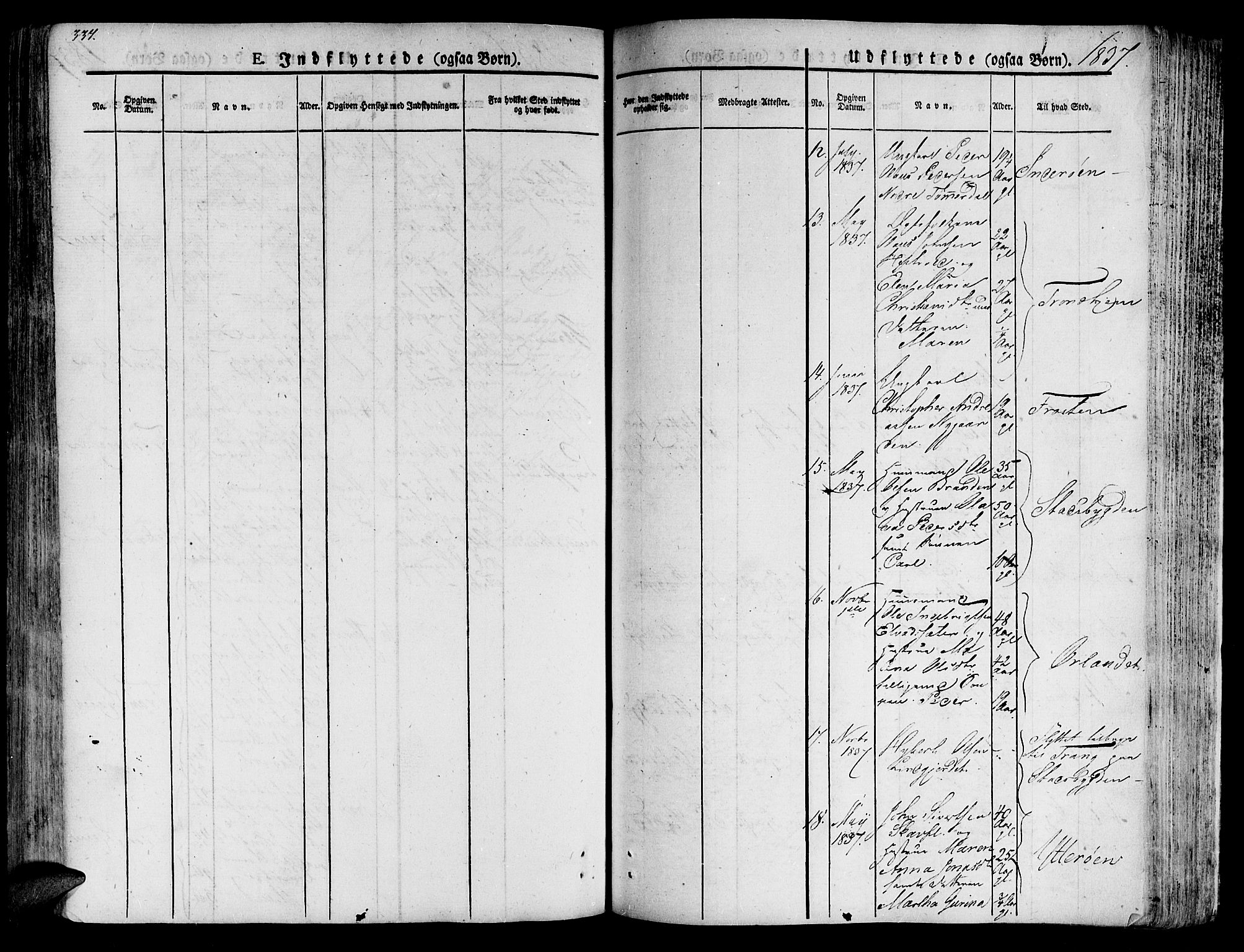 Ministerialprotokoller, klokkerbøker og fødselsregistre - Nord-Trøndelag, SAT/A-1458/701/L0006: Parish register (official) no. 701A06, 1825-1841, p. 337