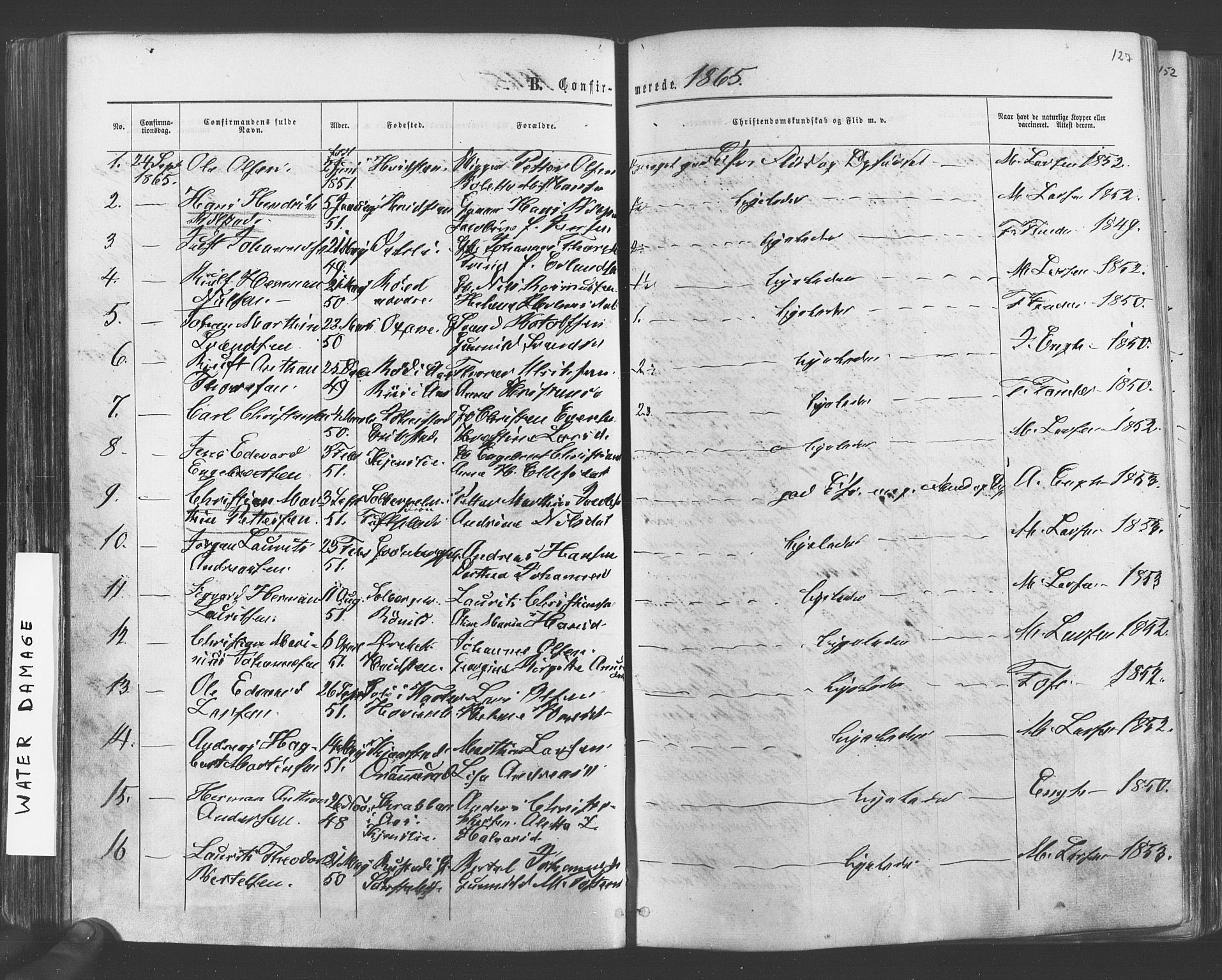 Vestby prestekontor Kirkebøker, SAO/A-10893/F/Fa/L0008: Parish register (official) no. I 8, 1863-1877, p. 127