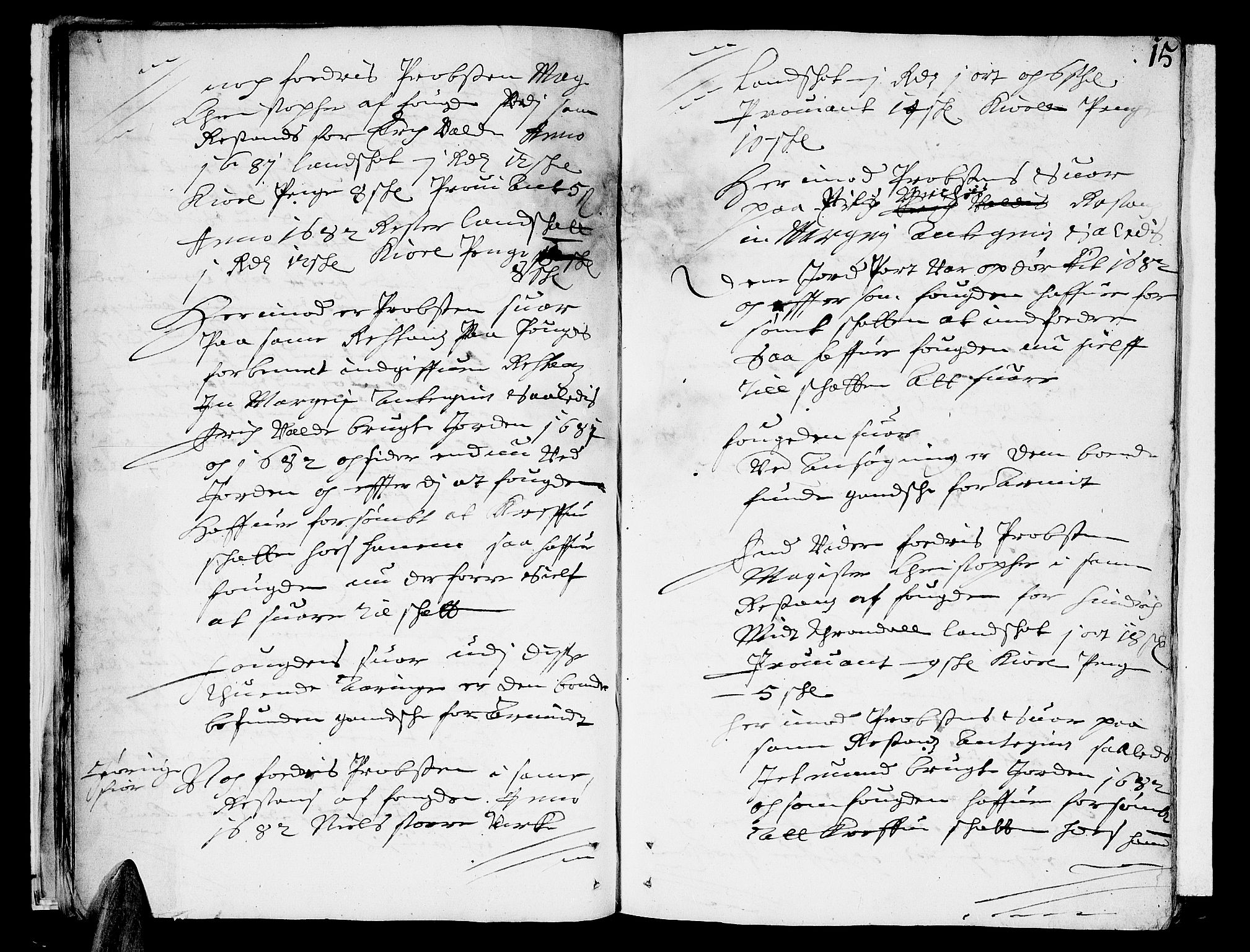 Sunnmøre sorenskriveri, AV/SAT-A-0005/1/1A/L0013: Tingbok 12, 1684, p. 14b-15a