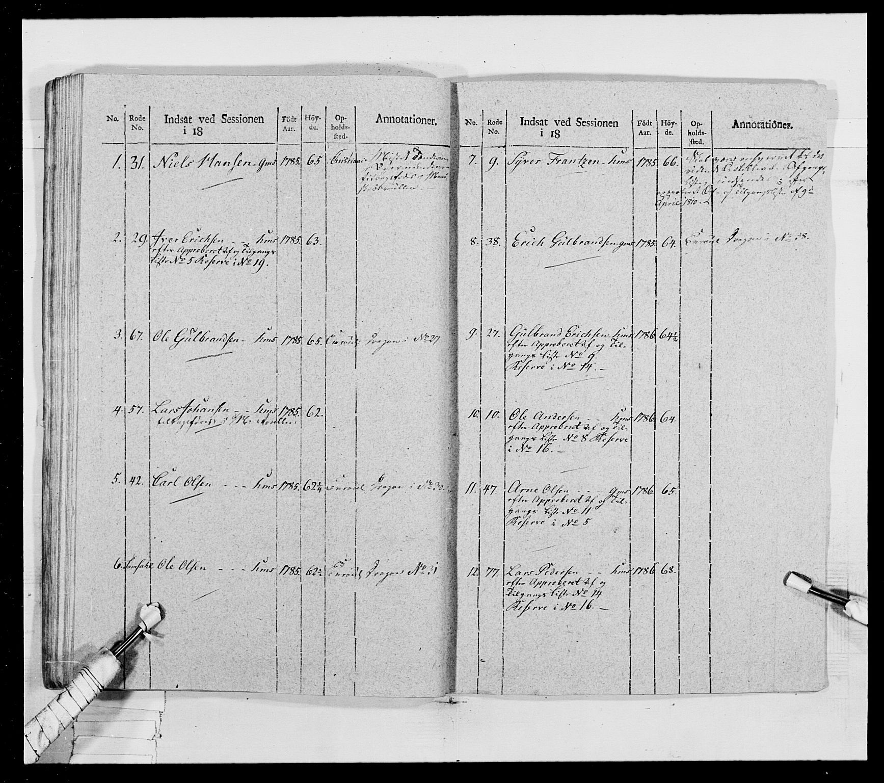 Generalitets- og kommissariatskollegiet, Det kongelige norske kommissariatskollegium, AV/RA-EA-5420/E/Eh/L0018: Opplandske dragonregiment, 1810-1811, p. 501