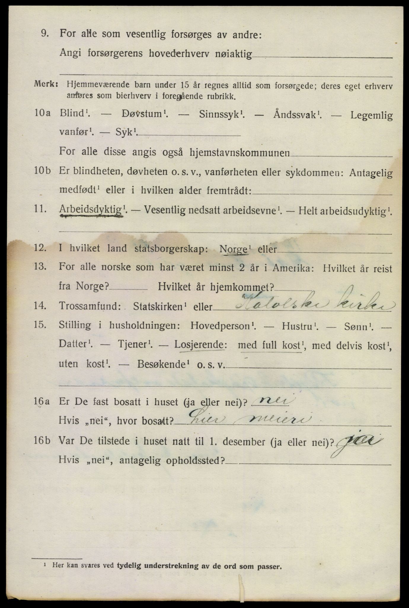 SAKO, 1920 census for Lier, 1920, p. 14811