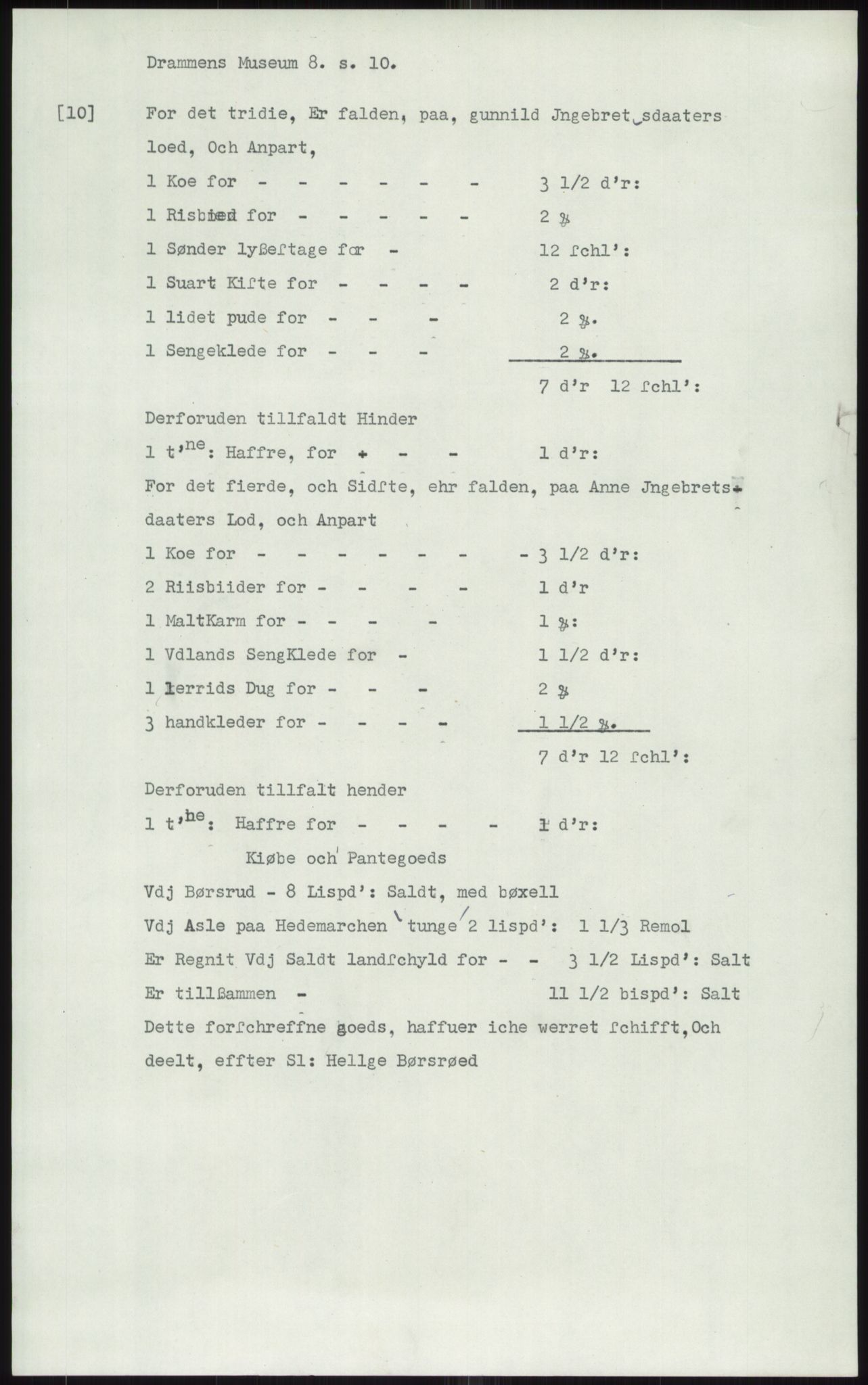 Samlinger til kildeutgivelse, Diplomavskriftsamlingen, AV/RA-EA-4053/H/Ha, p. 1643