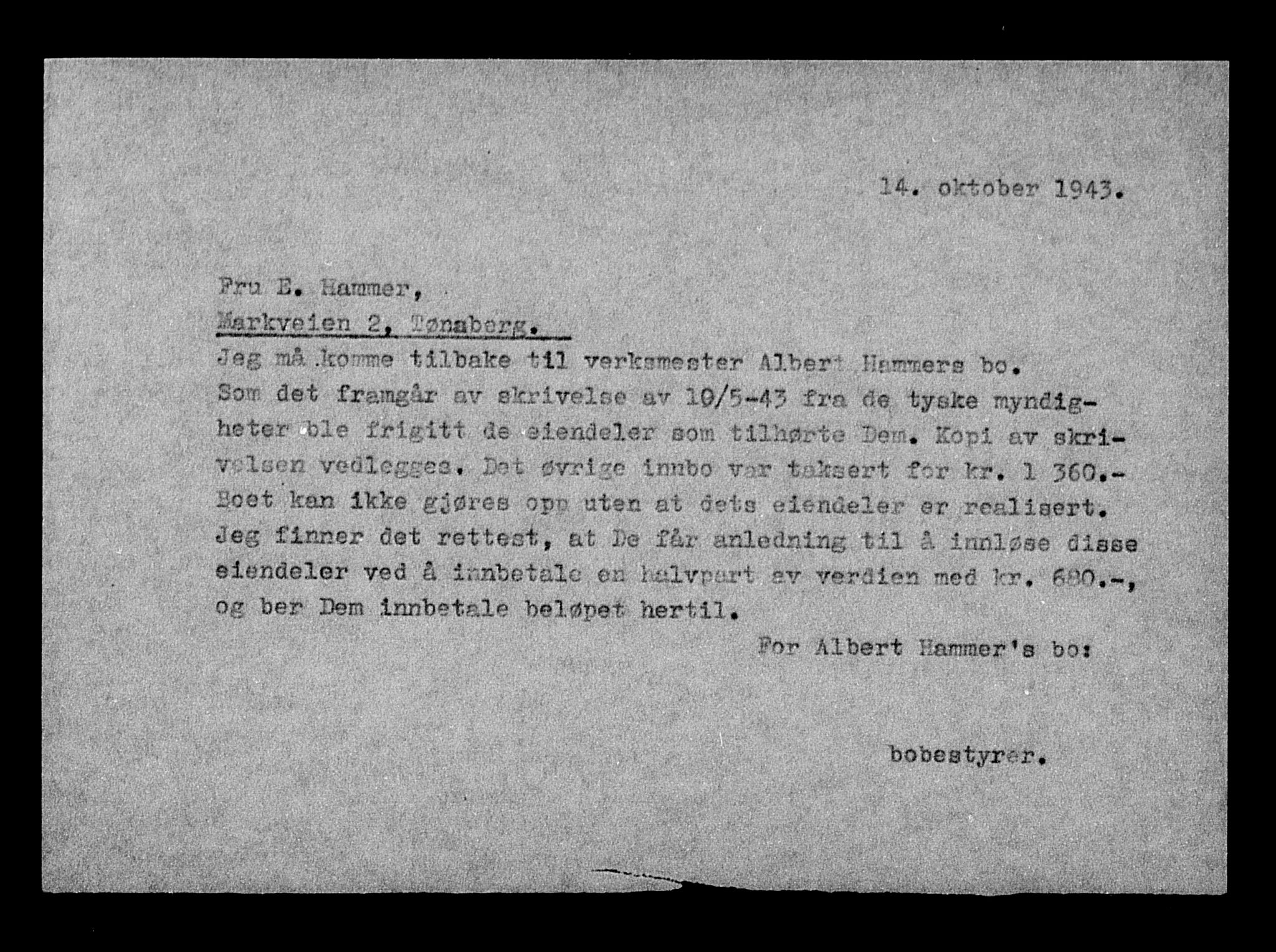 Justisdepartementet, Tilbakeføringskontoret for inndratte formuer, AV/RA-S-1564/H/Hc/Hcd/L0998: --, 1945-1947, p. 28