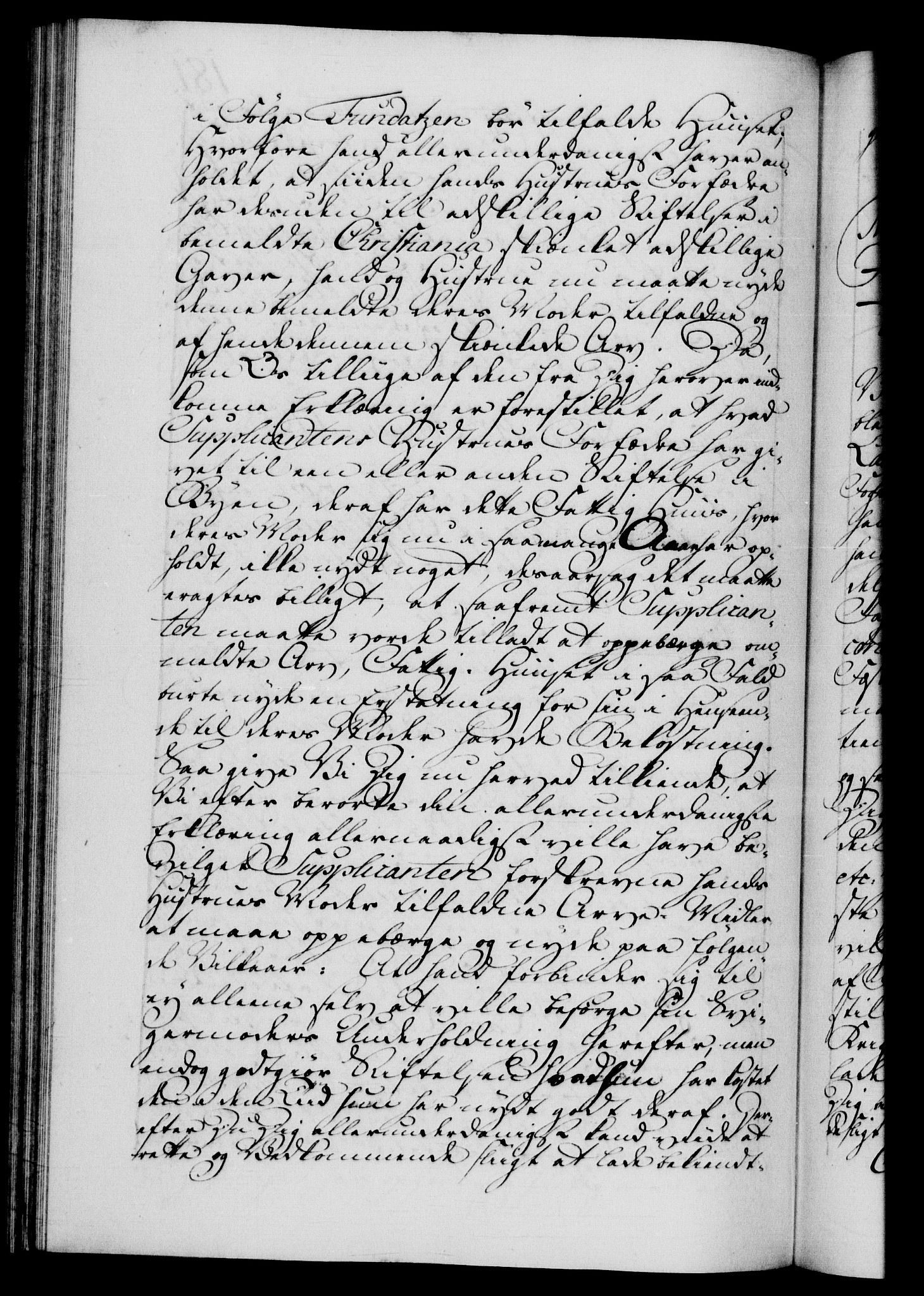Danske Kanselli 1572-1799, RA/EA-3023/F/Fc/Fca/Fcab/L0037: Norske tegnelser, 1762-1766, p. 181b