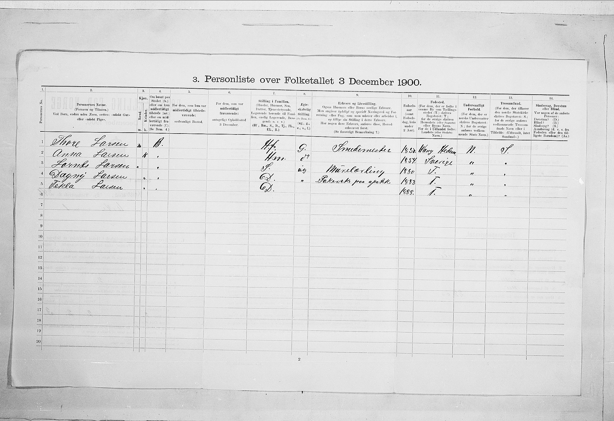 SAO, 1900 census for Kristiania, 1900, p. 108448