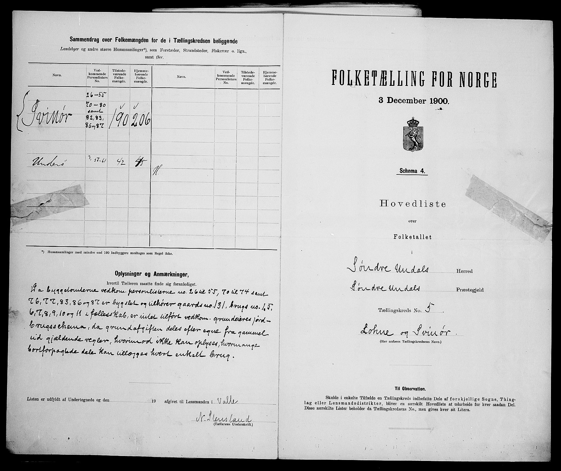 SAK, 1900 census for Sør-Audnedal, 1900, p. 24