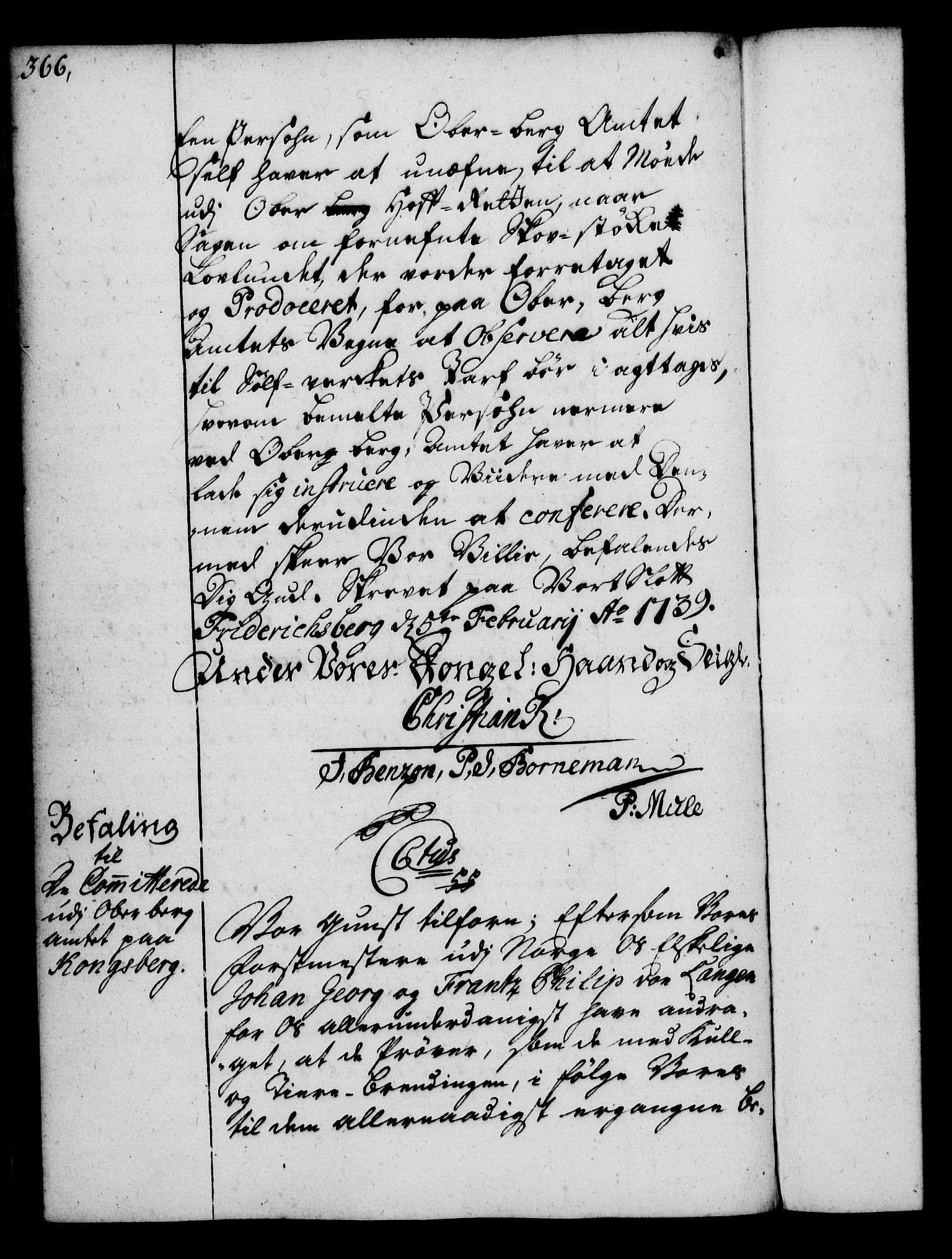 Rentekammeret, Kammerkanselliet, AV/RA-EA-3111/G/Gg/Gga/L0004: Norsk ekspedisjonsprotokoll med register (merket RK 53.4), 1734-1741, p. 366