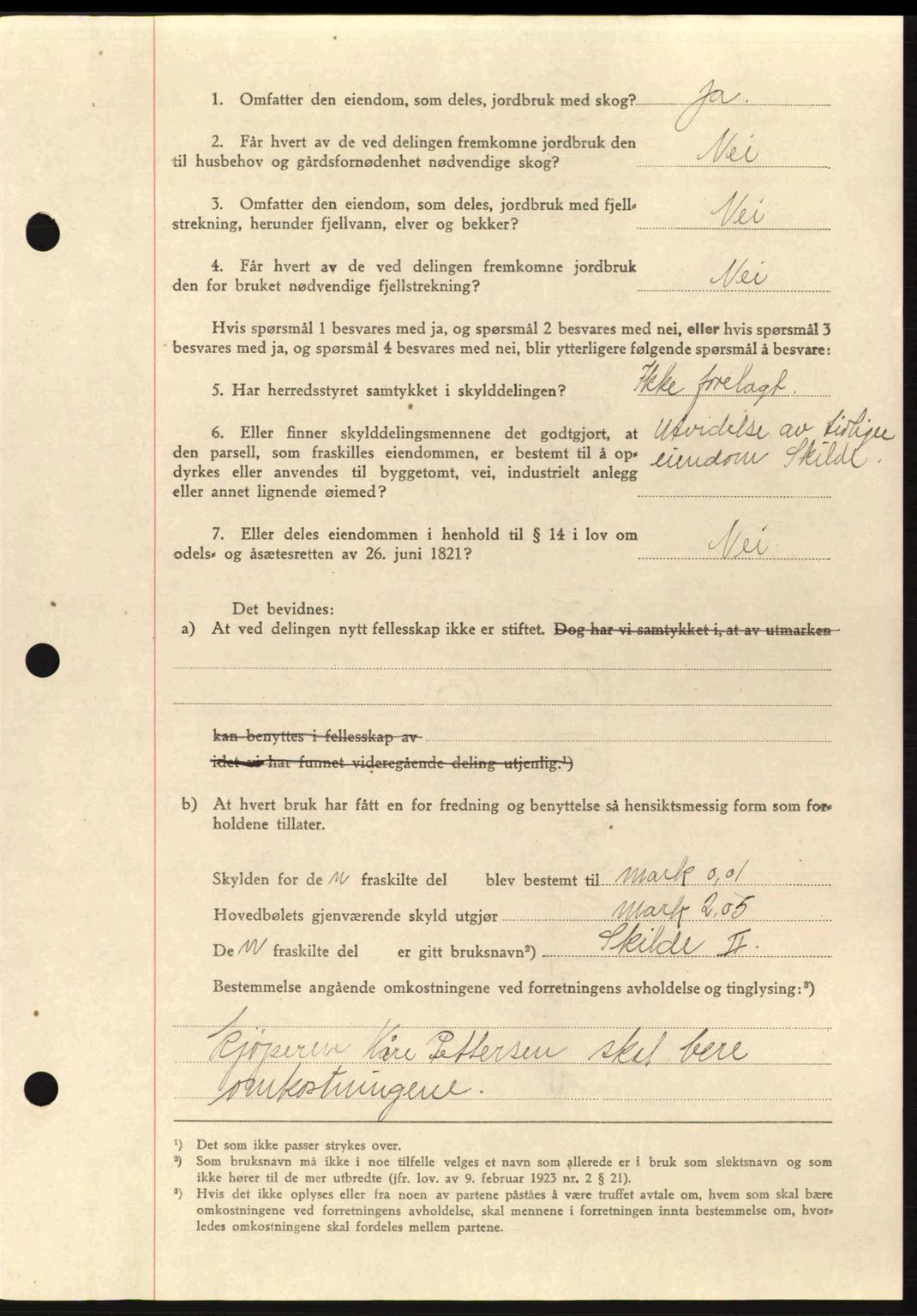 Nordmøre sorenskriveri, AV/SAT-A-4132/1/2/2Ca: Mortgage book no. A97, 1944-1944, Diary no: : 264/1944