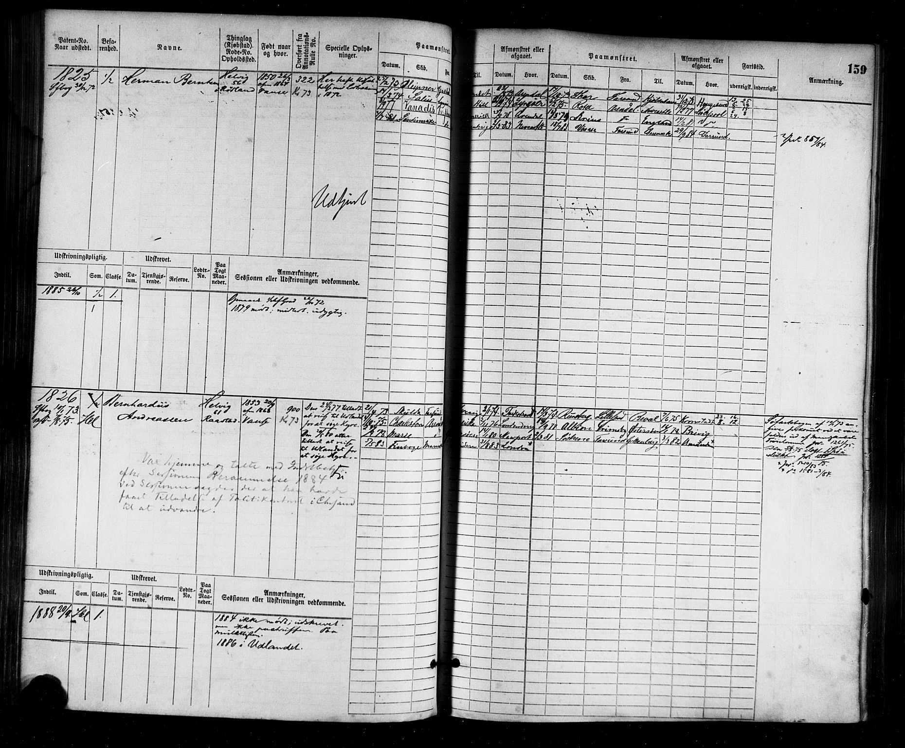 Farsund mønstringskrets, AV/SAK-2031-0017/F/Fb/L0003: Hovedrulle nr 1509-2274, M-6, 1868-1915, p. 165