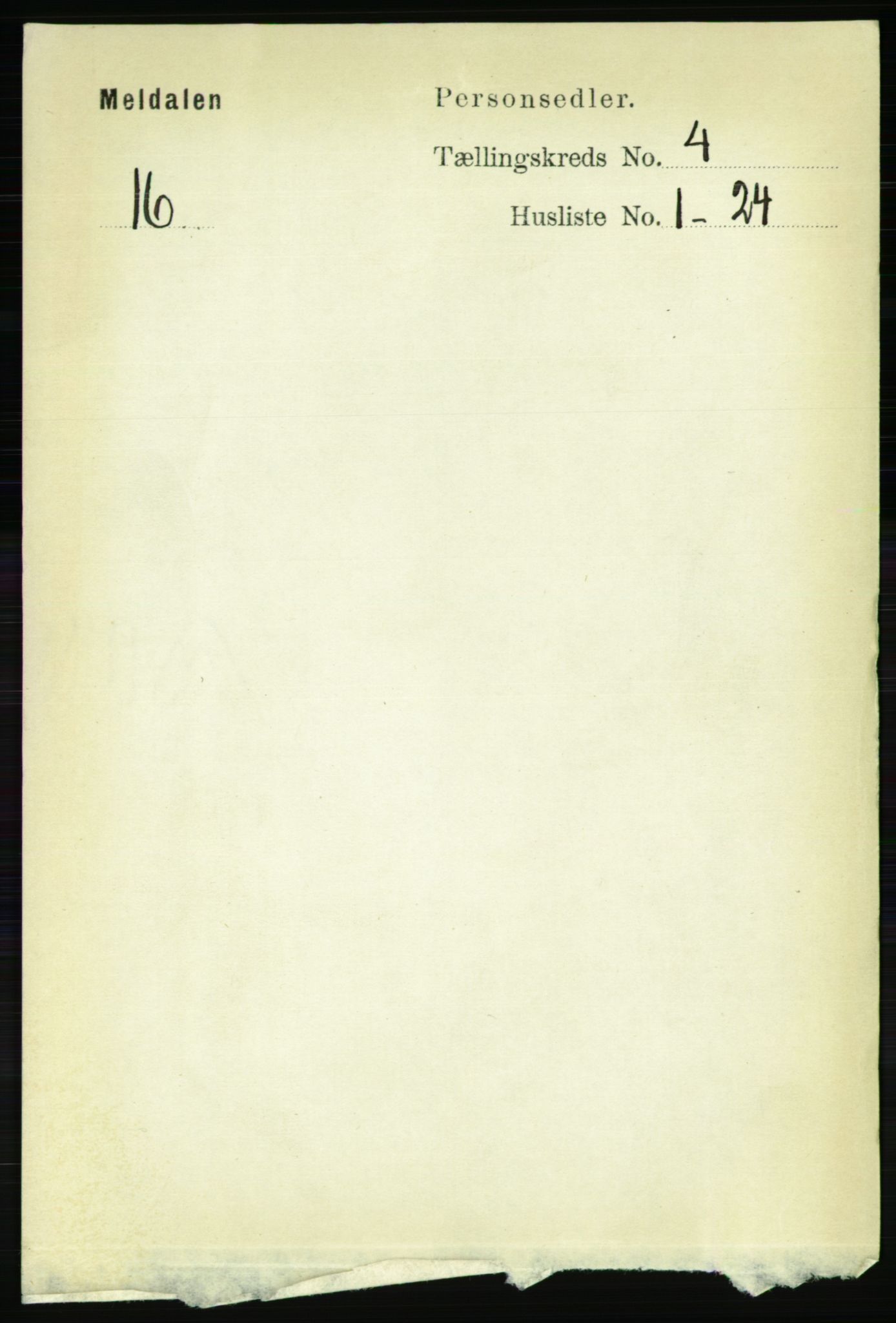 RA, 1891 census for 1636 Meldal, 1891, p. 2079