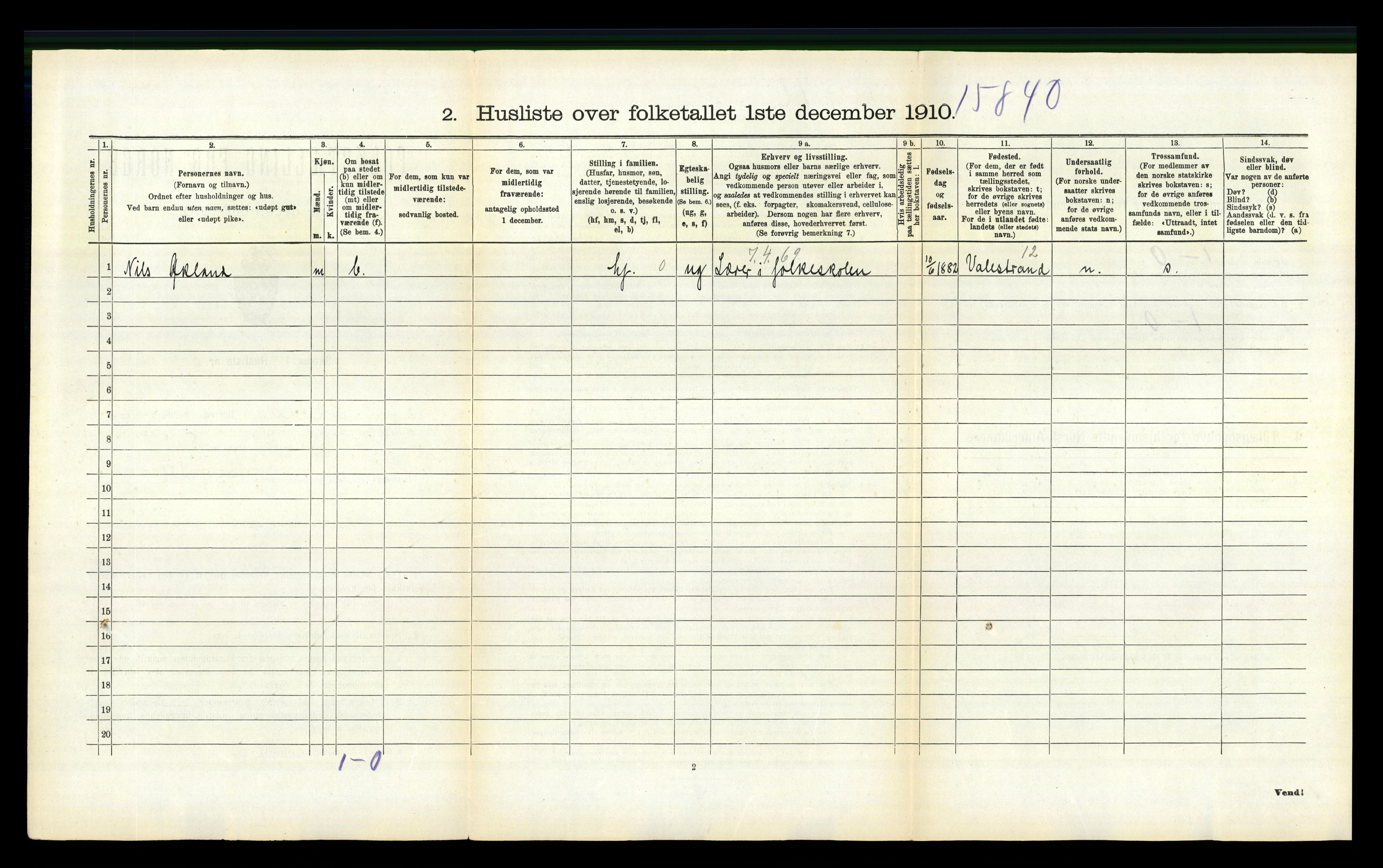 RA, 1910 census for Skåre, 1910, p. 93