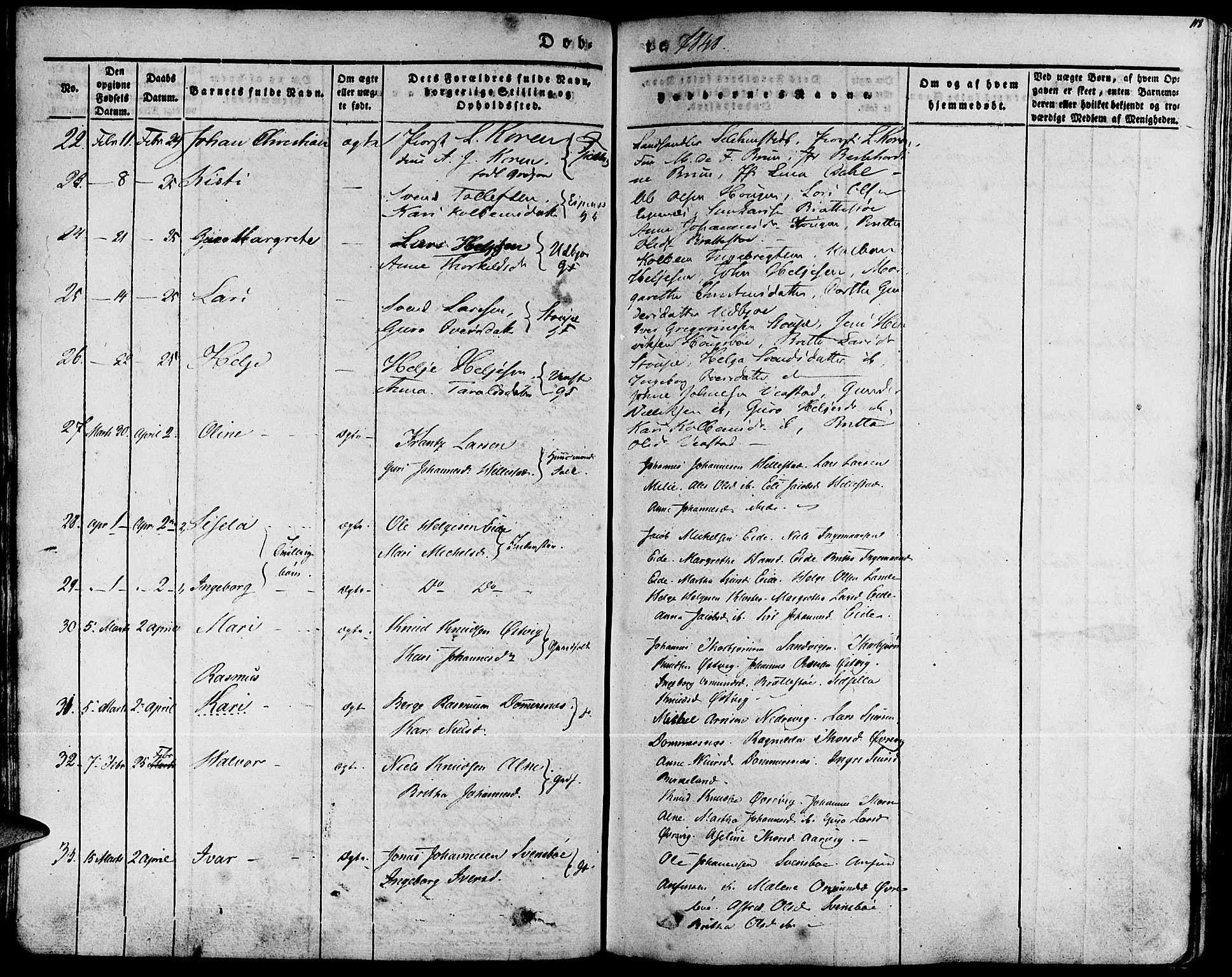 Fjelberg sokneprestembete, SAB/A-75201/H/Haa: Parish register (official) no. A 6, 1835-1851, p. 118