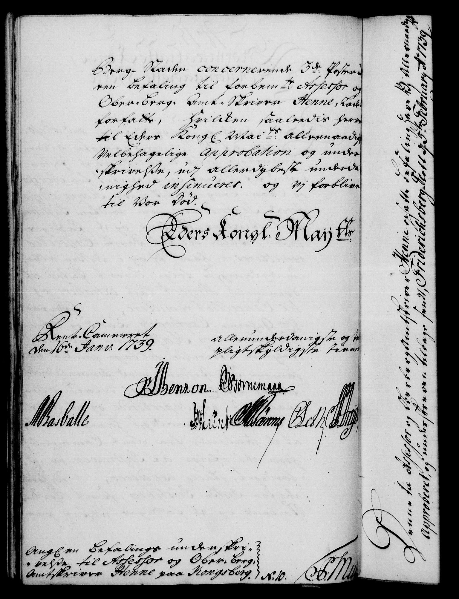 Rentekammeret, Kammerkanselliet, RA/EA-3111/G/Gf/Gfa/L0022: Norsk relasjons- og resolusjonsprotokoll (merket RK 52.22), 1739, p. 108