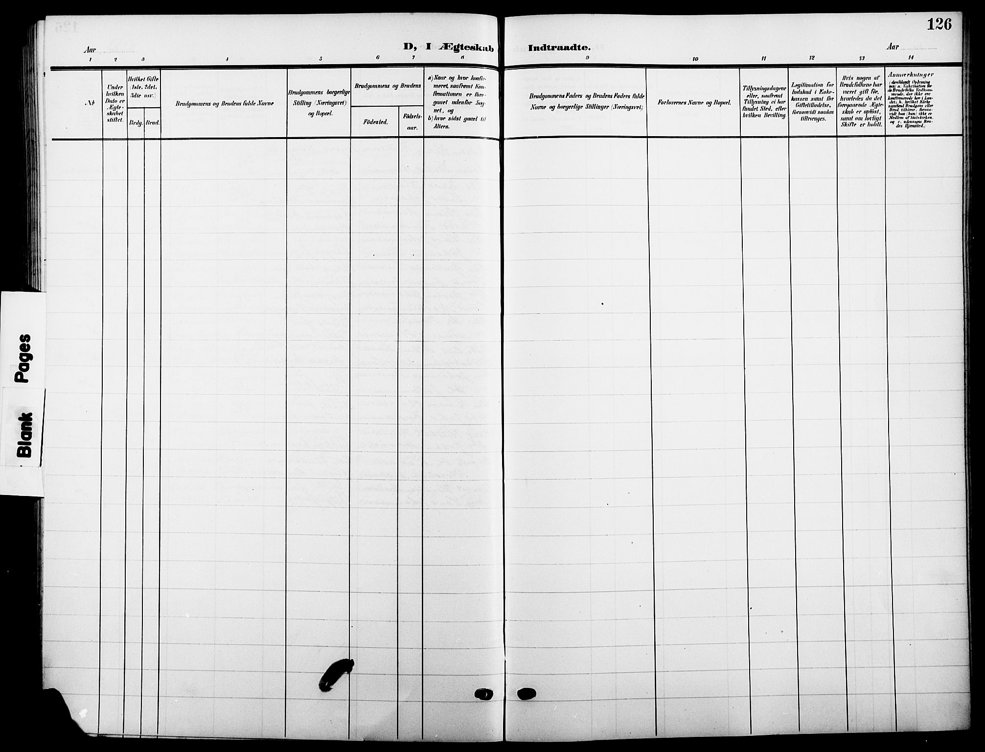 Ringsaker prestekontor, SAH/PREST-014/L/La/L0016: Parish register (copy) no. 16, 1905-1920, p. 126