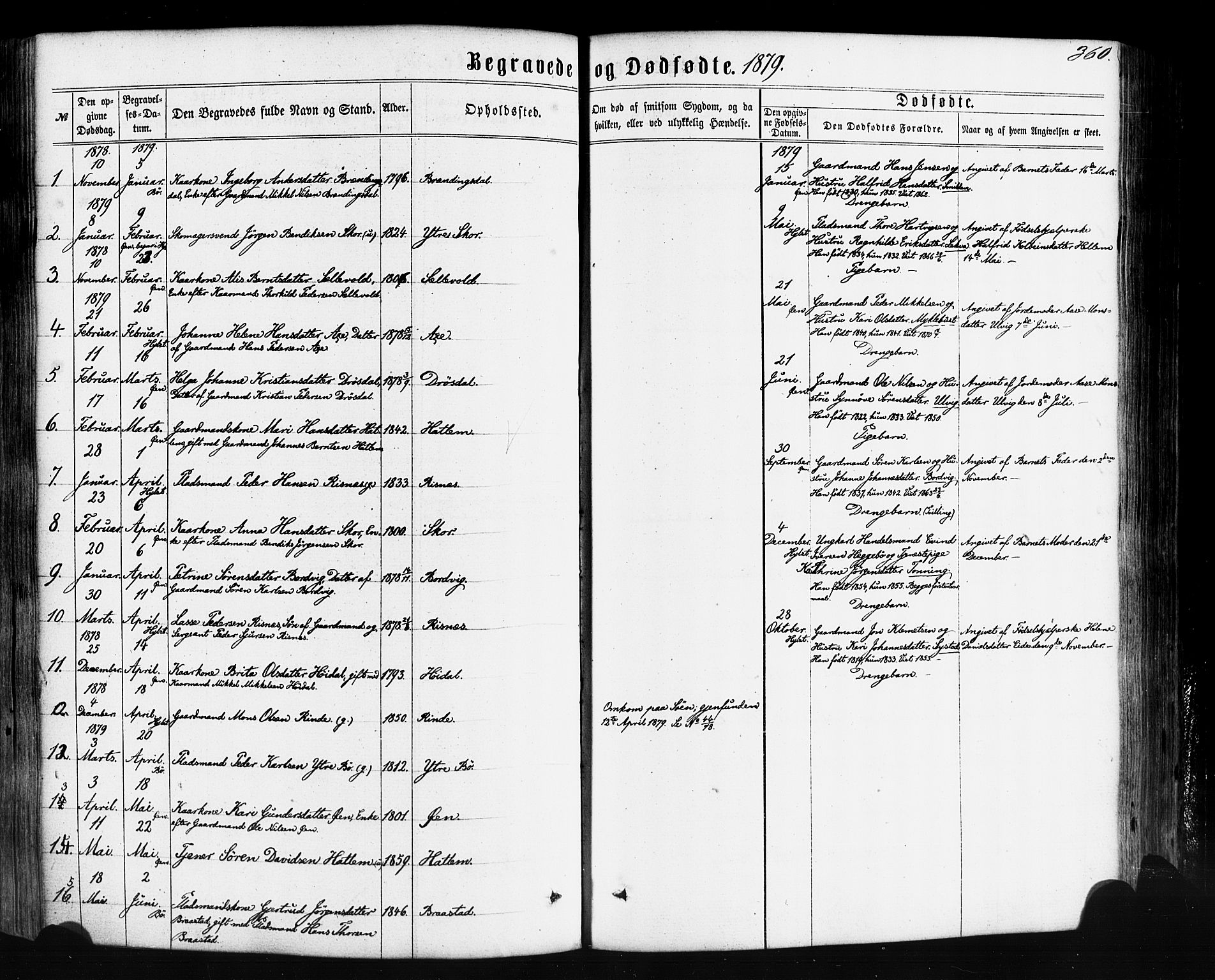 Hyllestad sokneprestembete, SAB/A-80401: Parish register (official) no. A 1, 1861-1886, p. 360